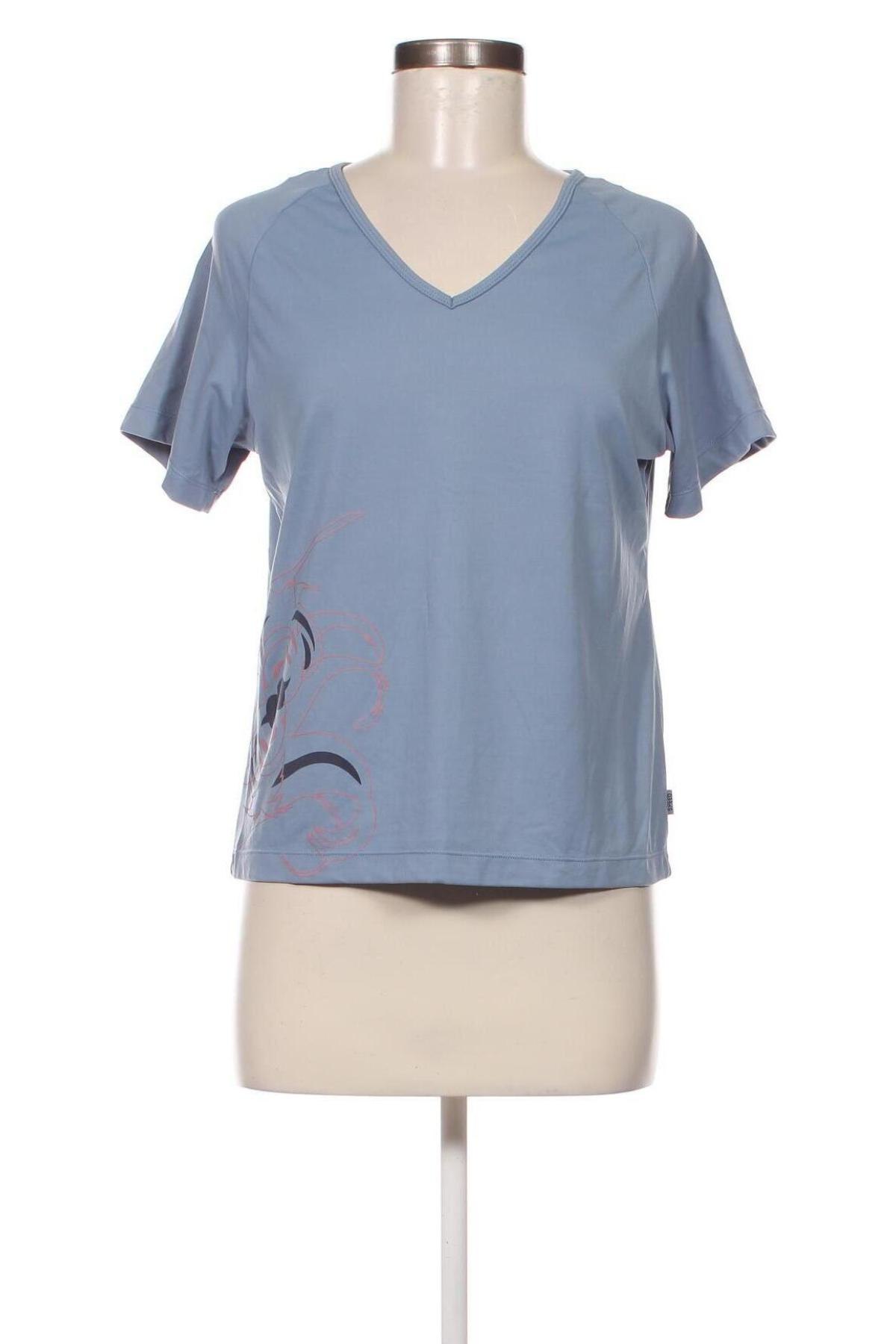 Γυναικεία μπλούζα Double speed, Μέγεθος L, Χρώμα Μπλέ, Τιμή 3,89 €