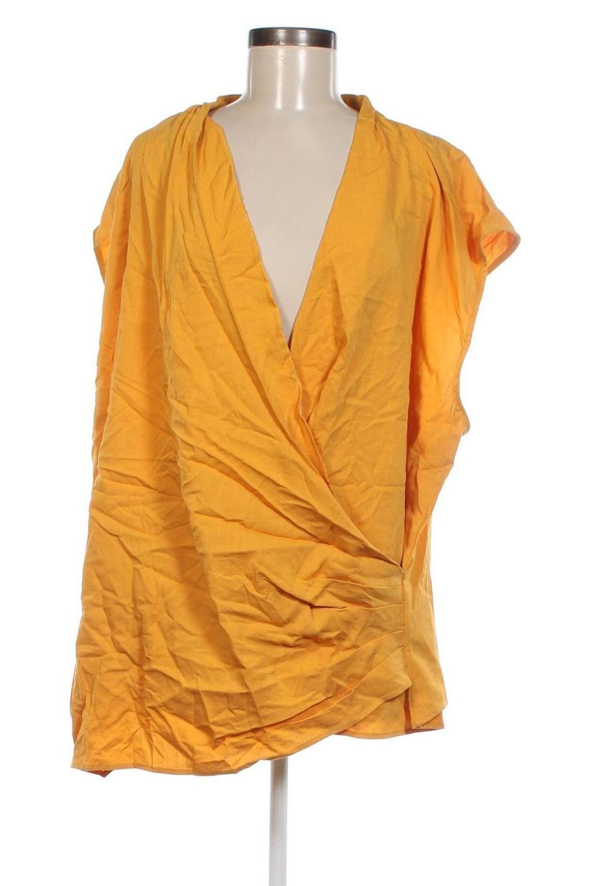 Дамска блуза ELOQUII, Размер 3XL, Цвят Жълт, Цена 72,00 лв.