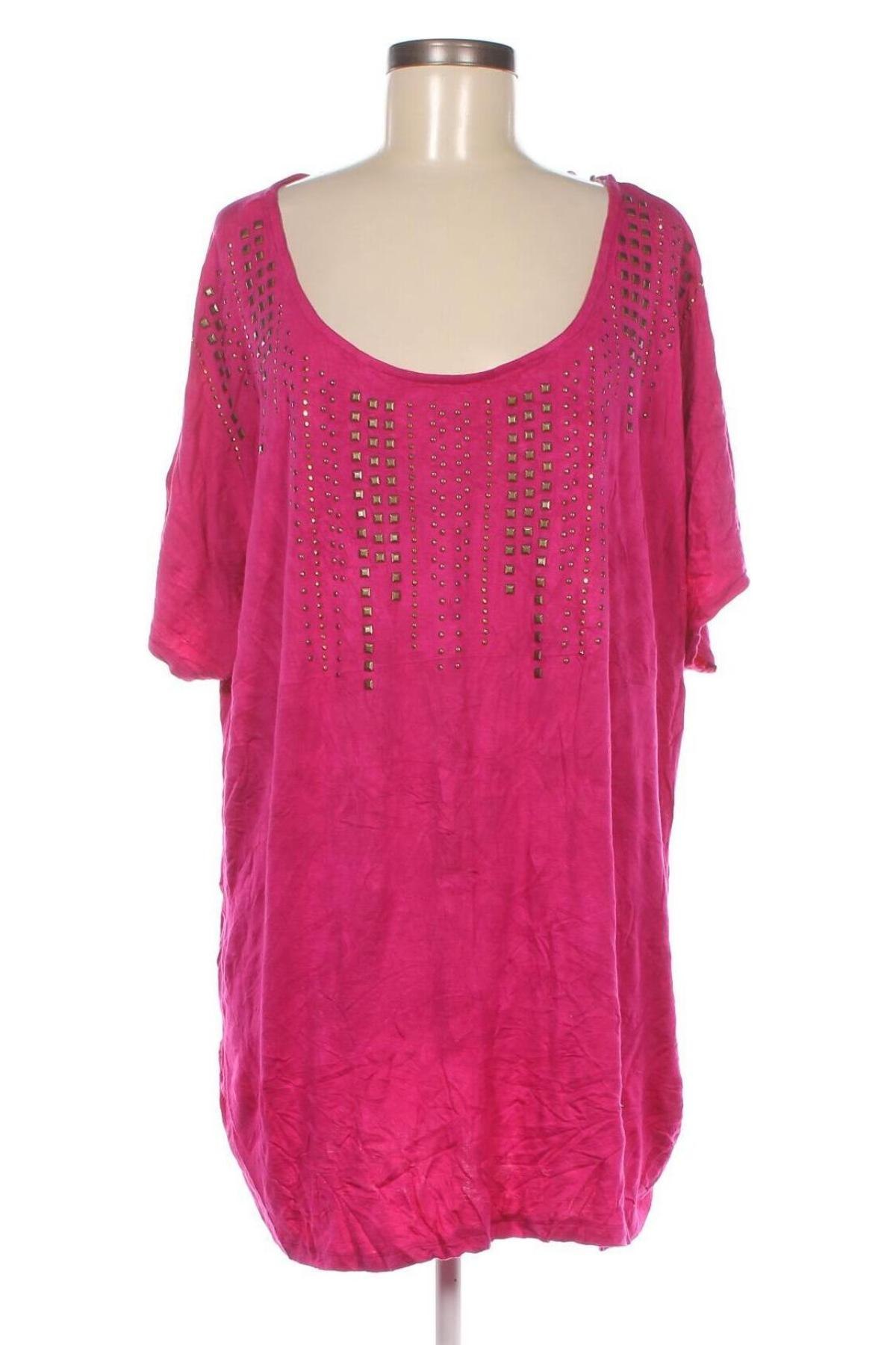 Γυναικεία μπλούζα Faded Glory, Μέγεθος 4XL, Χρώμα Ρόζ , Τιμή 11,75 €