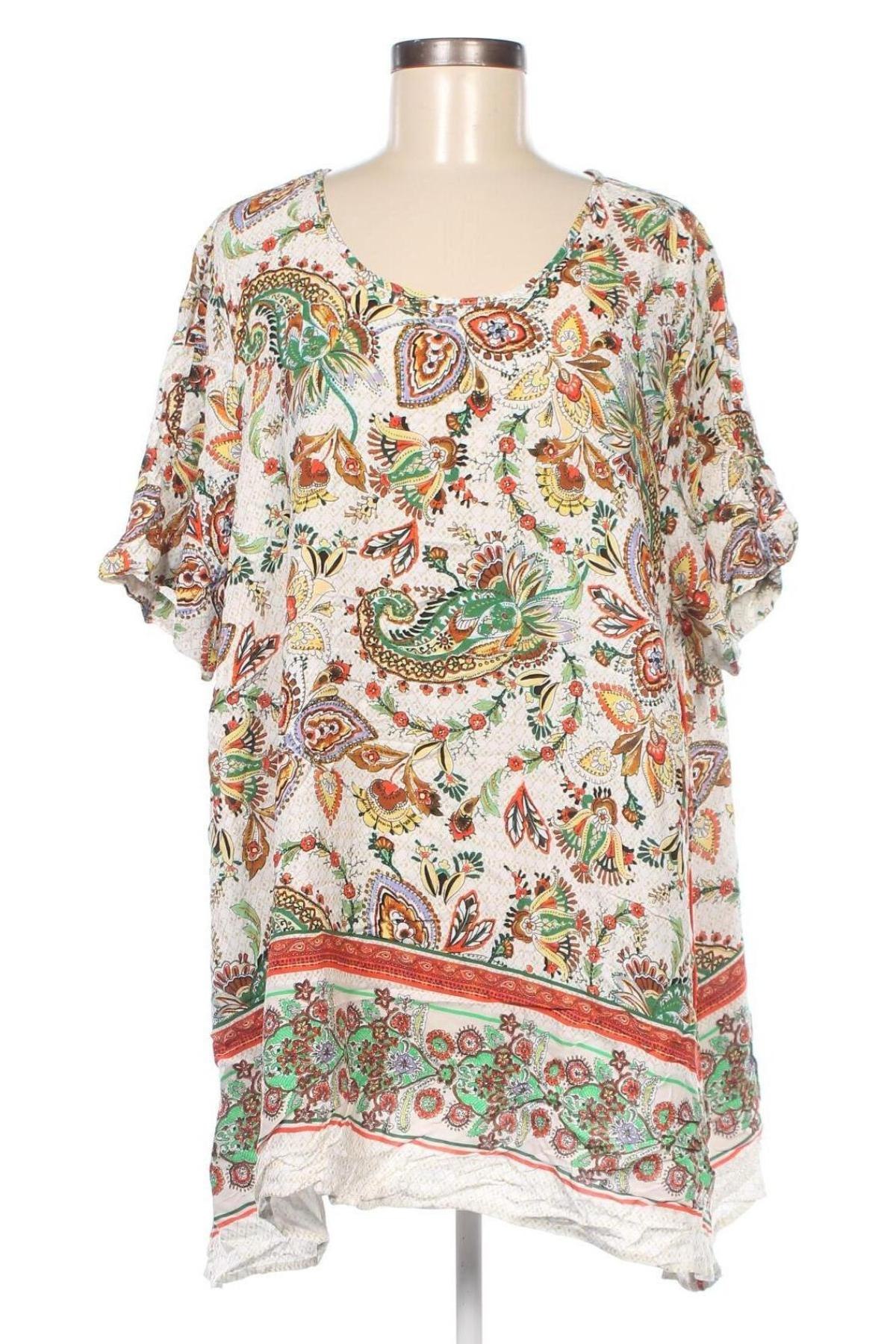 Γυναικεία μπλούζα Frapp, Μέγεθος XXL, Χρώμα Πολύχρωμο, Τιμή 13,66 €