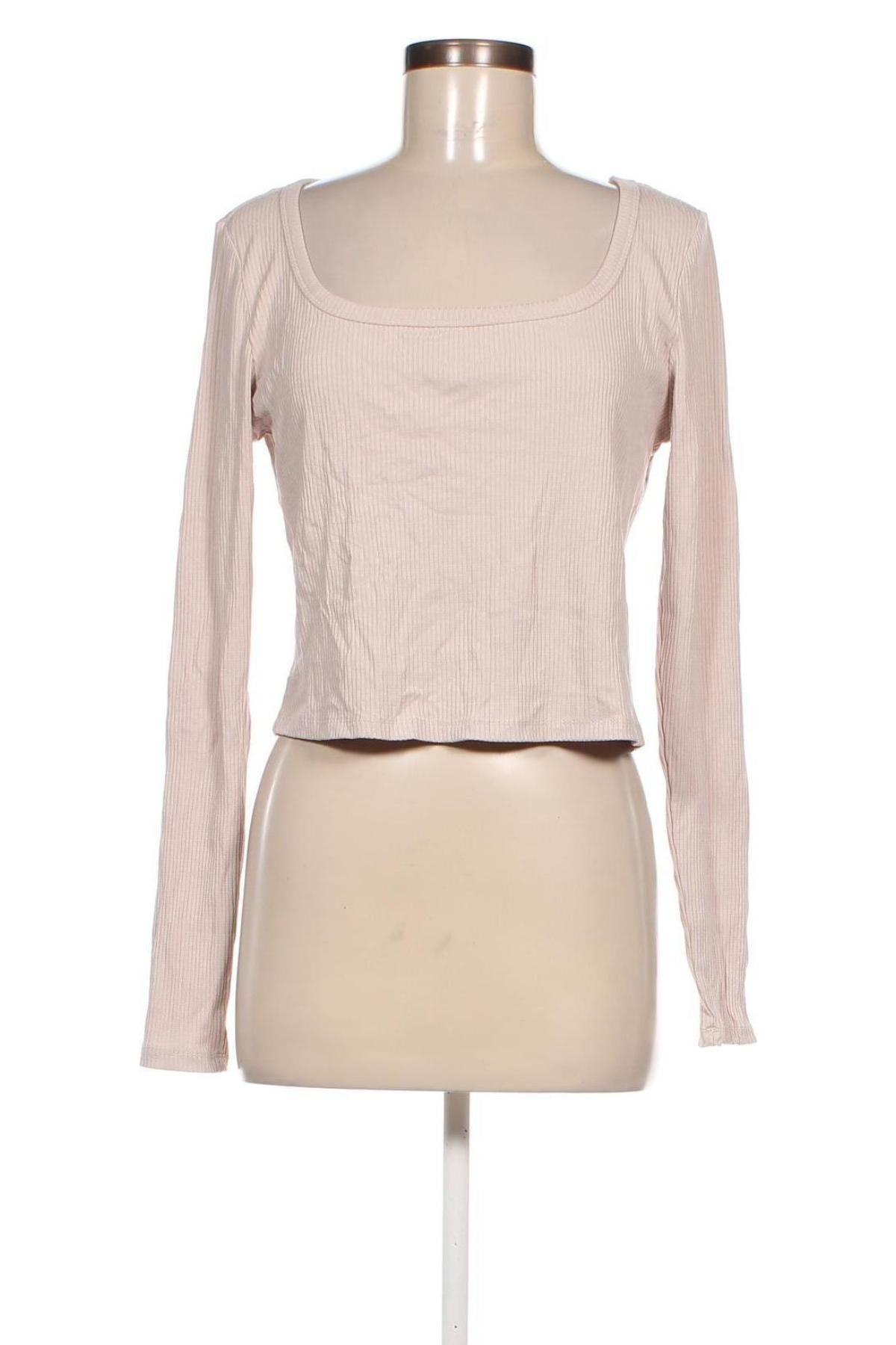 Damen Shirt H&M, Größe L, Farbe Beige, Preis 13,22 €