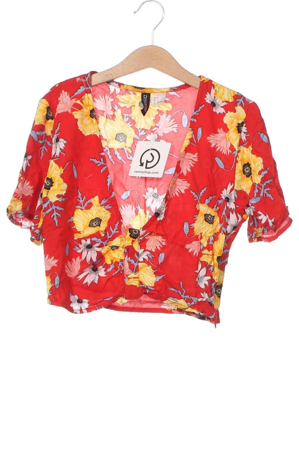 Γυναικεία μπλούζα H&M Divided, Μέγεθος XS, Χρώμα Κόκκινο, Τιμή 10,00 €