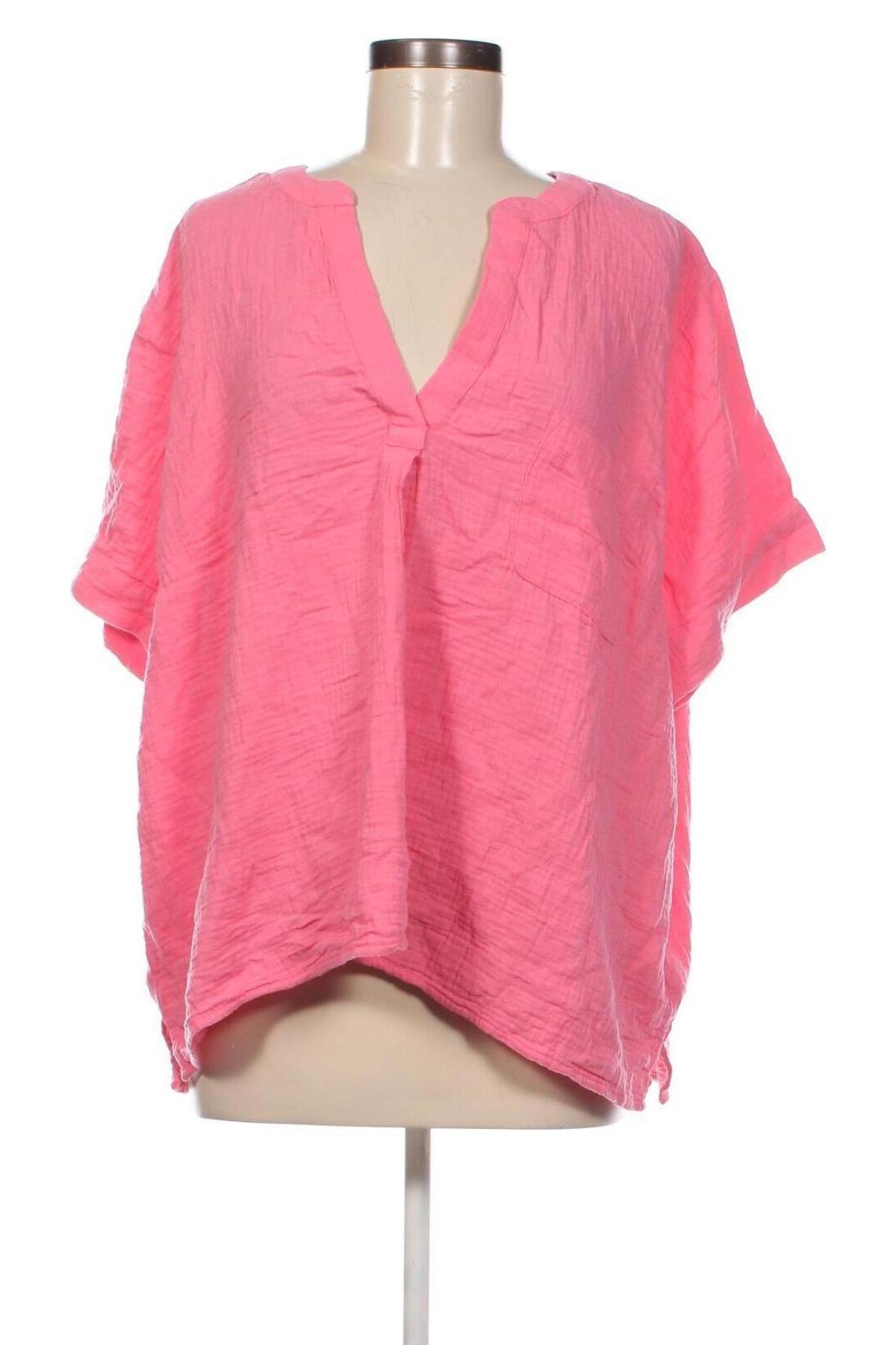 Дамска блуза J.Crew, Размер 3XL, Цвят Розов, Цена 46,50 лв.