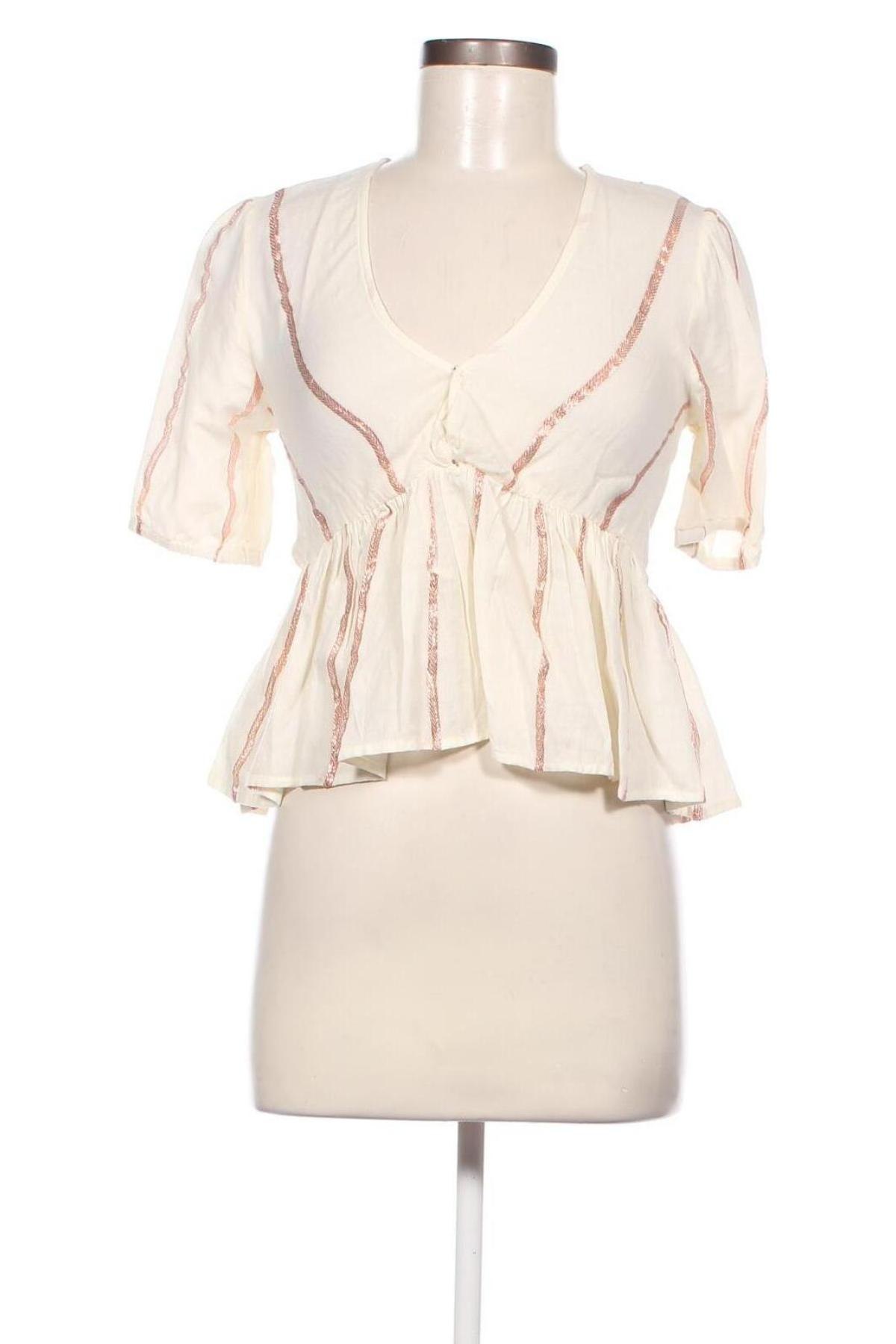 Дамска блуза Kookai, Размер XS, Цвят Екрю, Цена 45,90 лв.