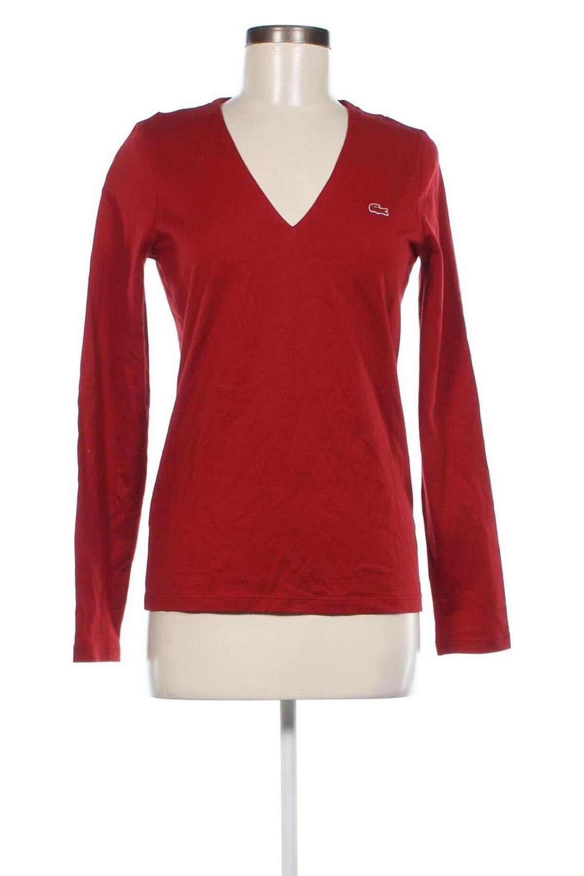 Дамска блуза Lacoste, Размер S, Цвят Червен, Цена 150,00 лв.