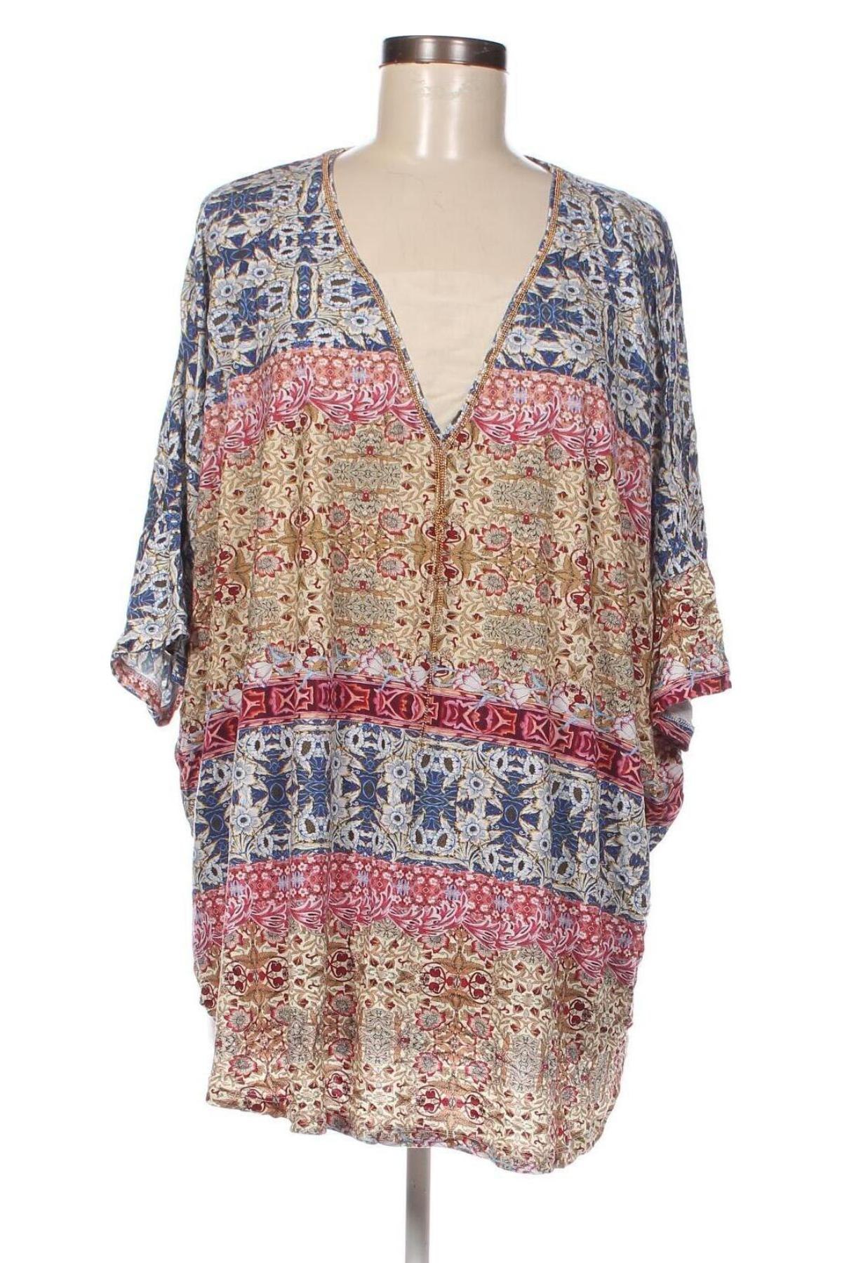 Дамска блуза Lindex, Размер XXL, Цвят Многоцветен, Цена 19,00 лв.