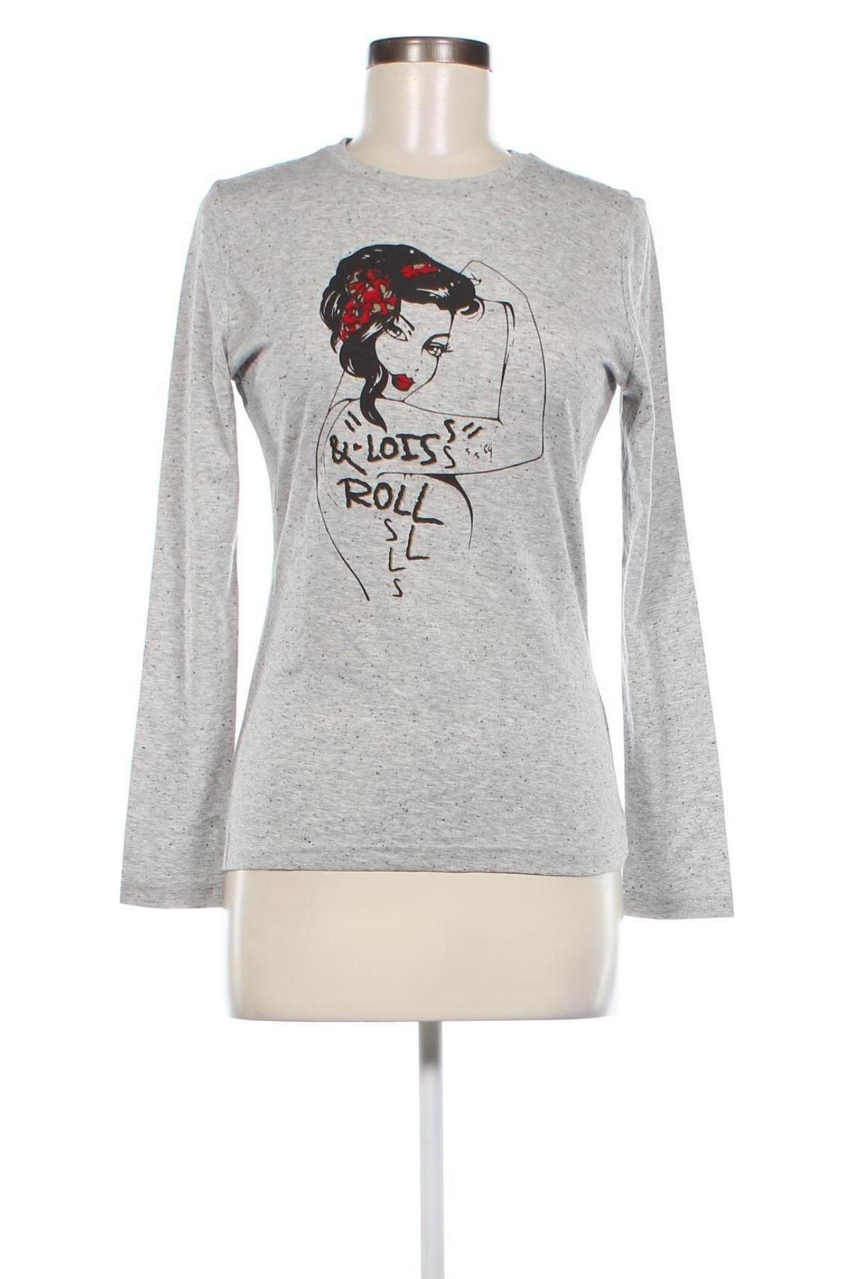Γυναικεία μπλούζα Lois, Μέγεθος M, Χρώμα Γκρί, Τιμή 52,58 €