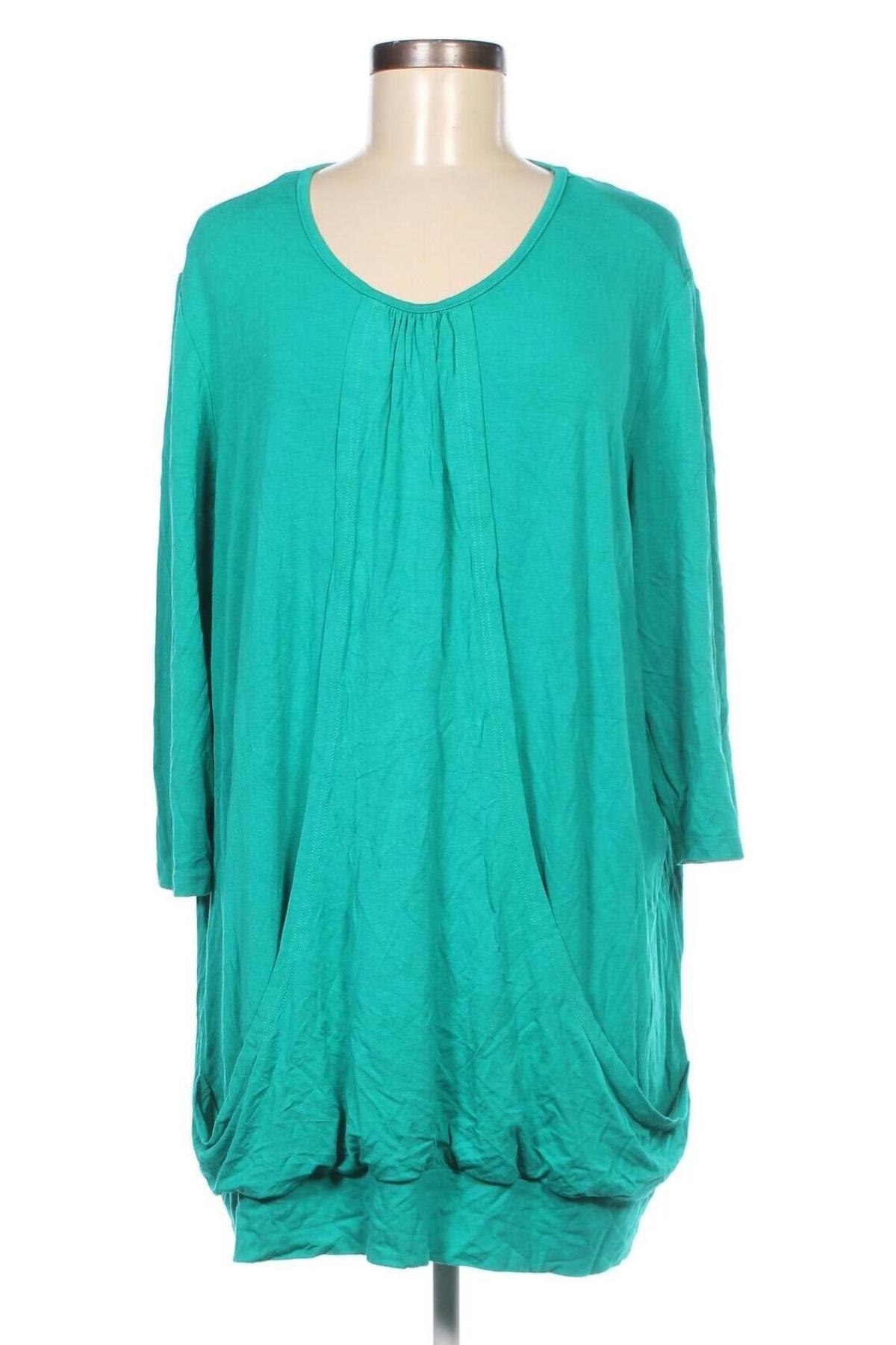 Γυναικεία μπλούζα Mia Moda, Μέγεθος XXL, Χρώμα Πράσινο, Τιμή 11,73 €