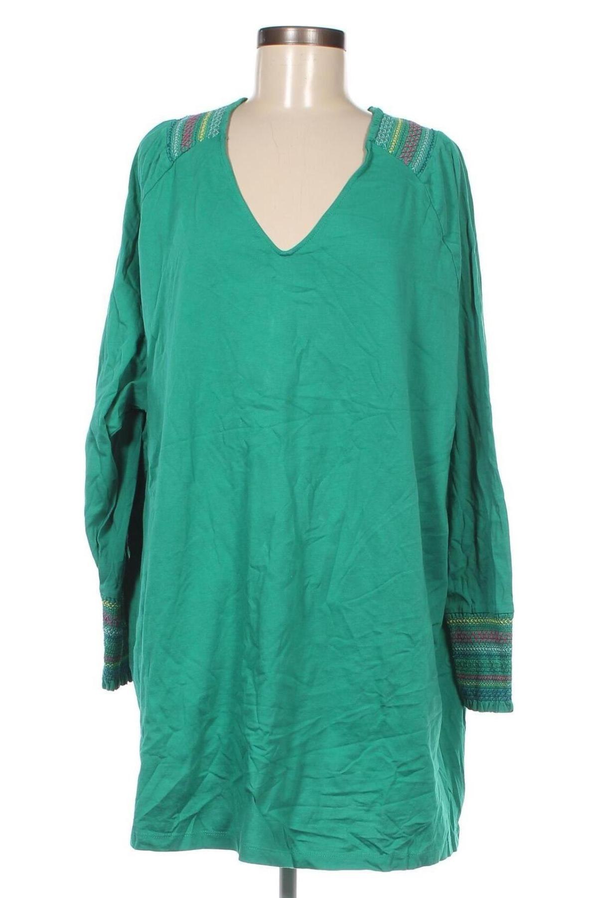 Γυναικεία μπλούζα Mia Moda, Μέγεθος 3XL, Χρώμα Πράσινο, Τιμή 14,85 €