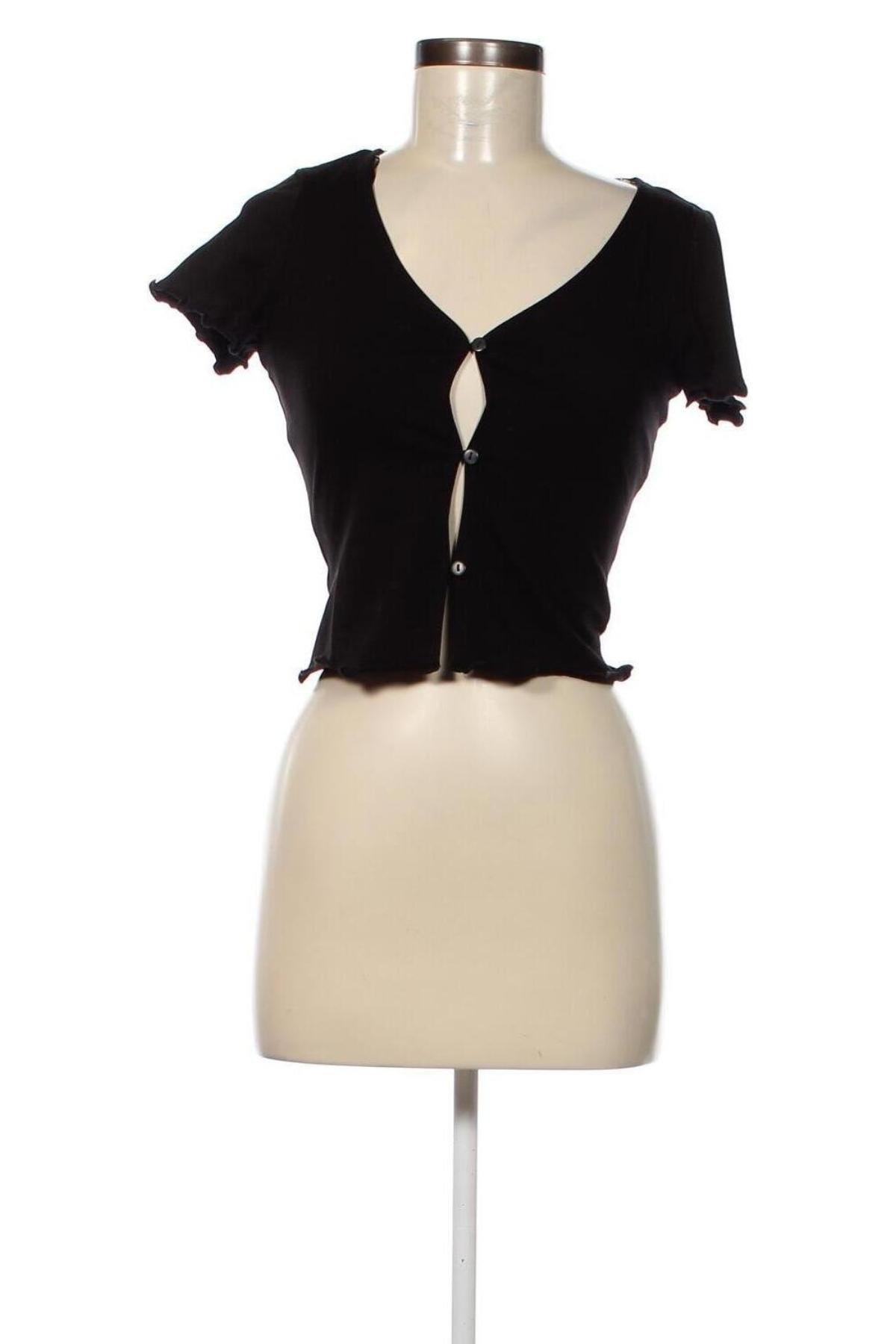 Γυναικεία μπλούζα Monki, Μέγεθος S, Χρώμα Μαύρο, Τιμή 7,25 €