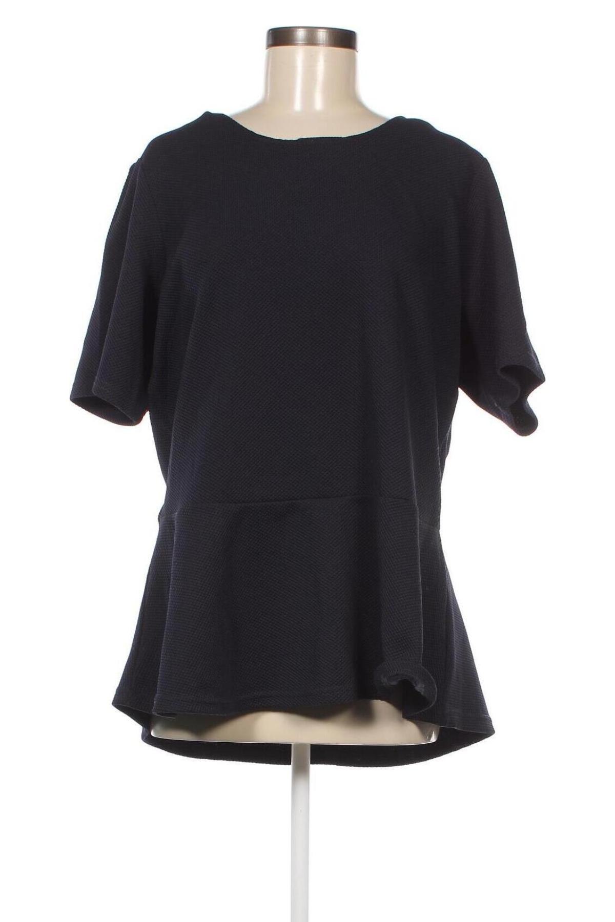 Γυναικεία μπλούζα Ms Mode, Μέγεθος 3XL, Χρώμα Μπλέ, Τιμή 5,41 €
