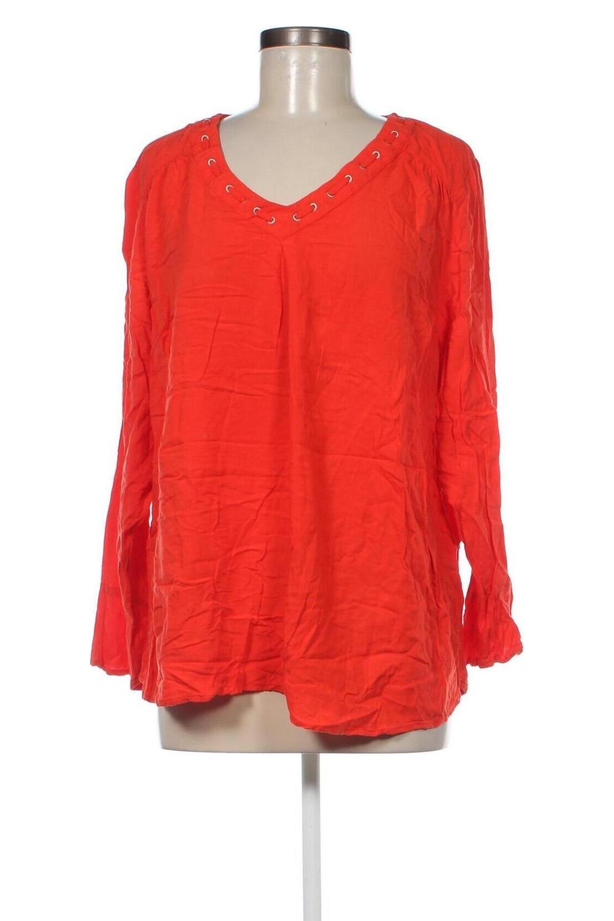 Γυναικεία μπλούζα Ms Mode, Μέγεθος 3XL, Χρώμα Πορτοκαλί, Τιμή 5,64 €