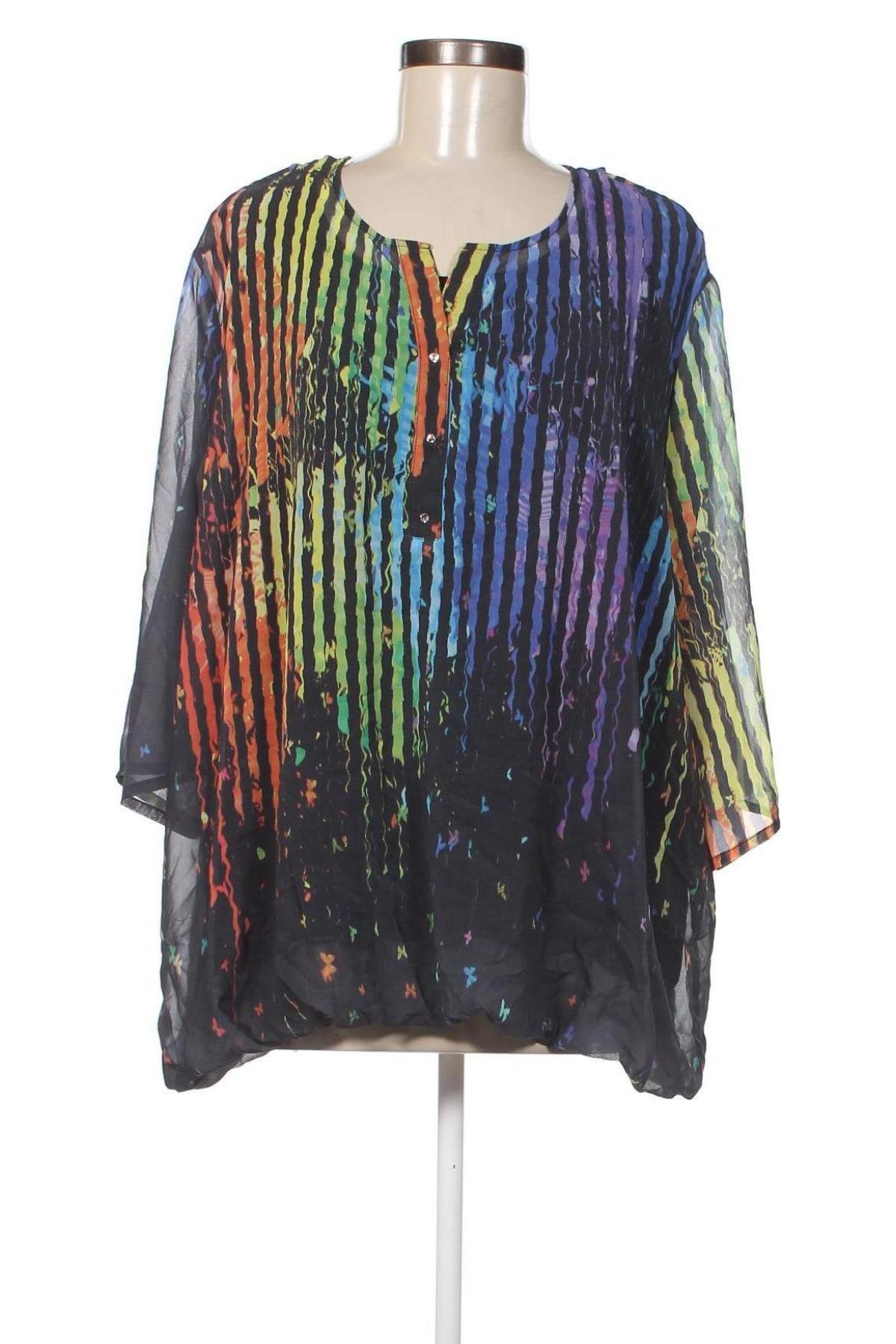 Дамска блуза Per Lei, Размер 4XL, Цвят Многоцветен, Цена 37,00 лв.