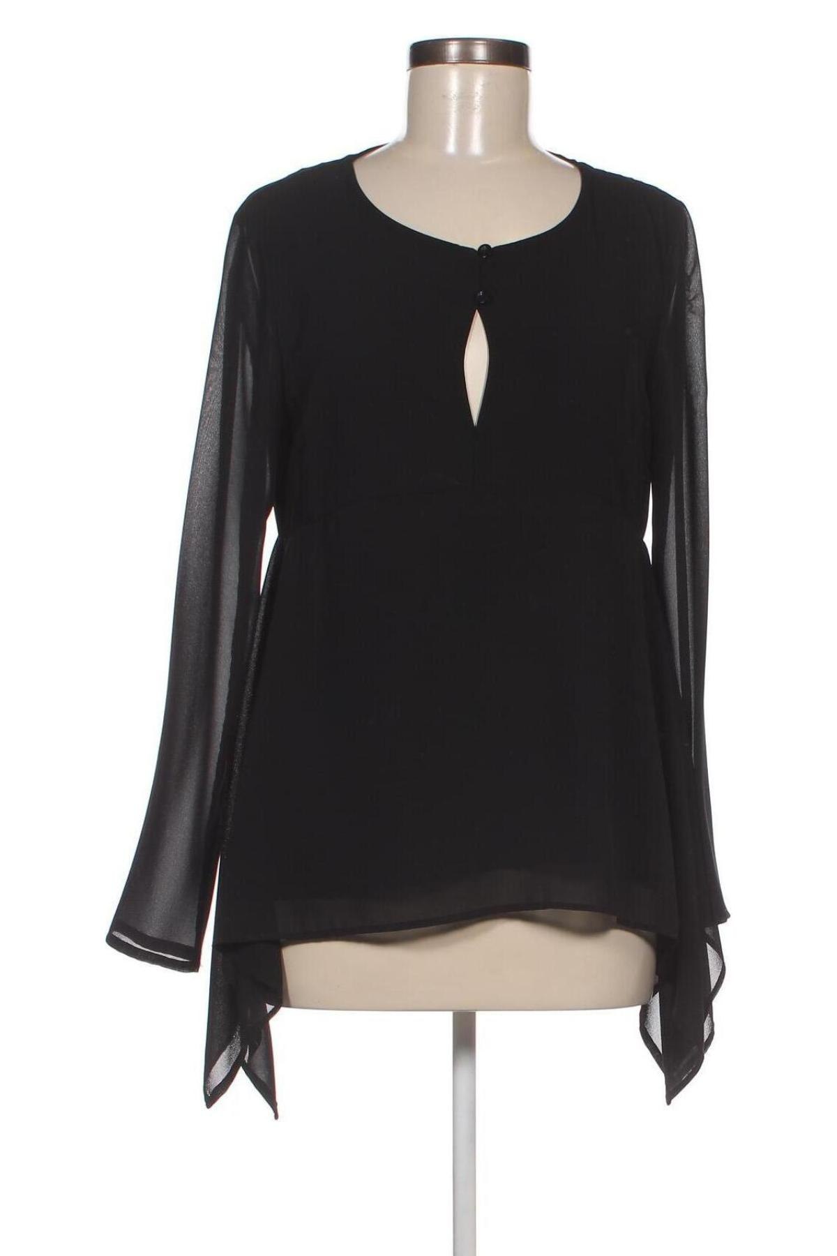 Γυναικεία μπλούζα Piazza Italia, Μέγεθος L, Χρώμα Μαύρο, Τιμή 3,29 €