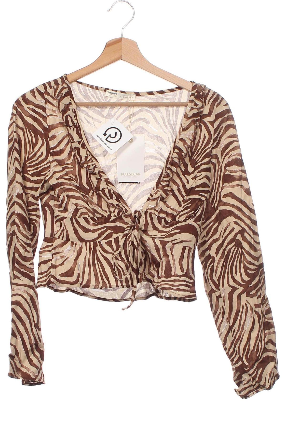 Γυναικεία μπλούζα Pull&Bear, Μέγεθος S, Χρώμα Πολύχρωμο, Τιμή 2,40 €