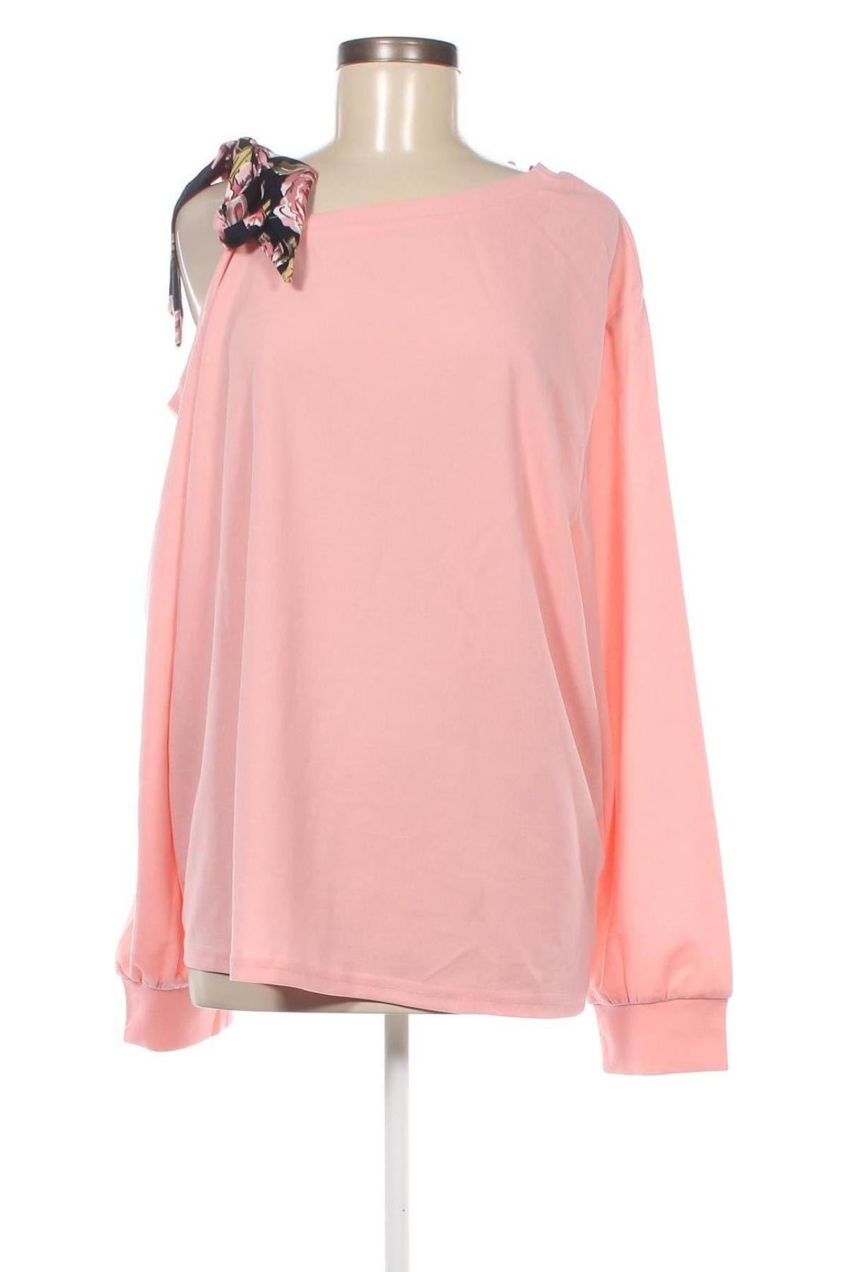 Дамска блуза SHEIN, Размер 4XL, Цвят Розов, Цена 19,00 лв.