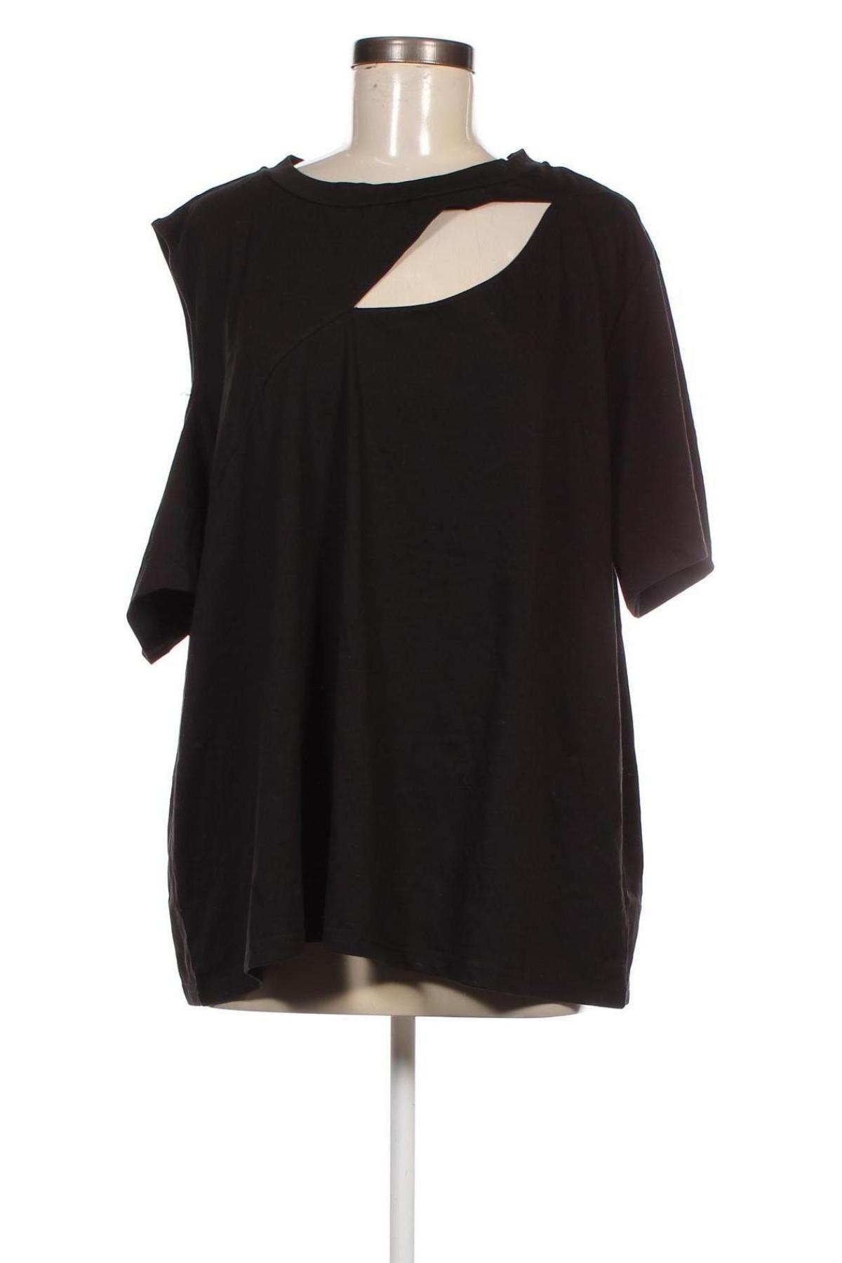 Дамска блуза SHEIN, Размер 4XL, Цвят Черен, Цена 15,96 лв.