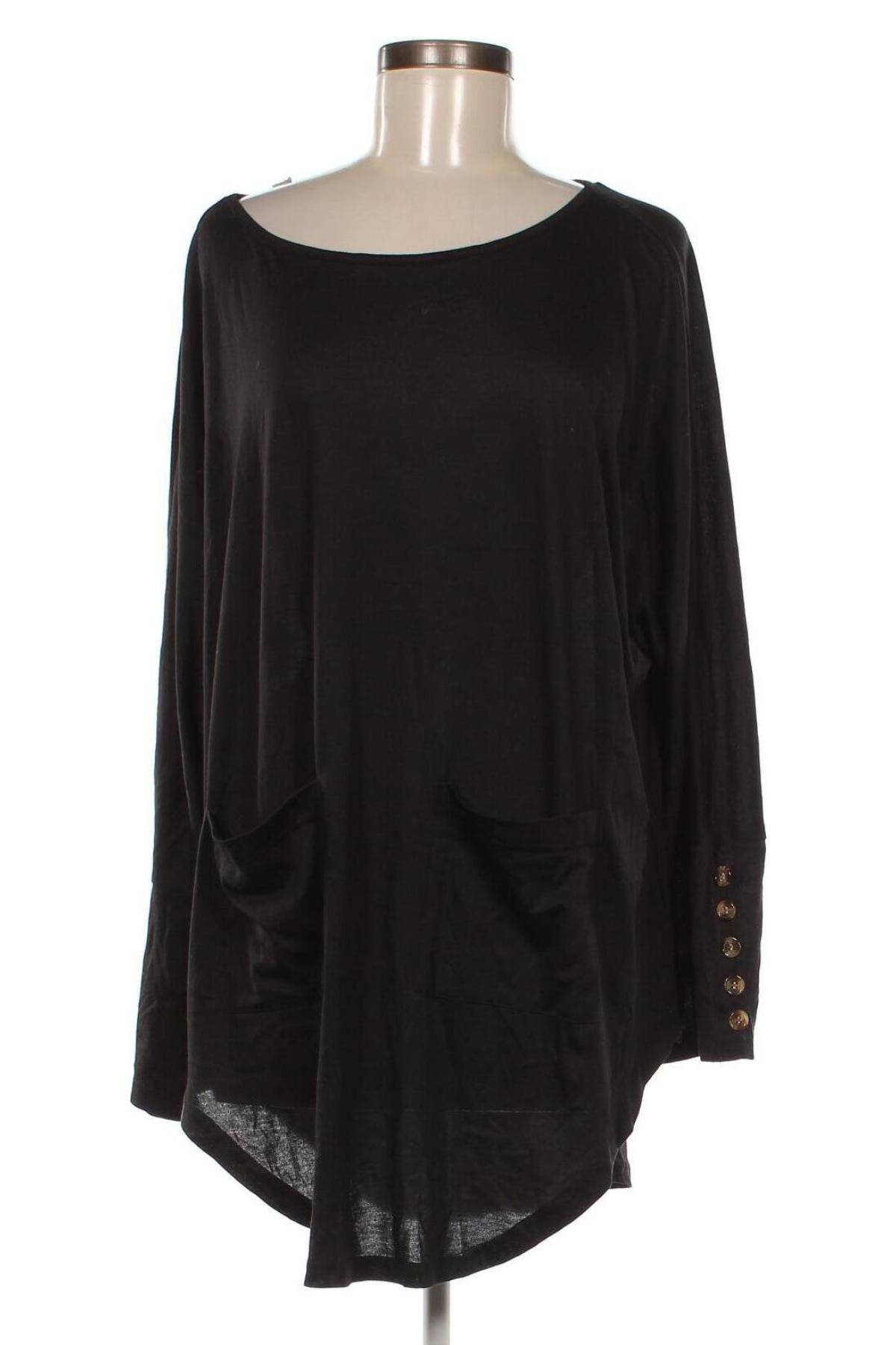 Γυναικεία μπλούζα SHEIN, Μέγεθος 4XL, Χρώμα Μαύρο, Τιμή 10,81 €