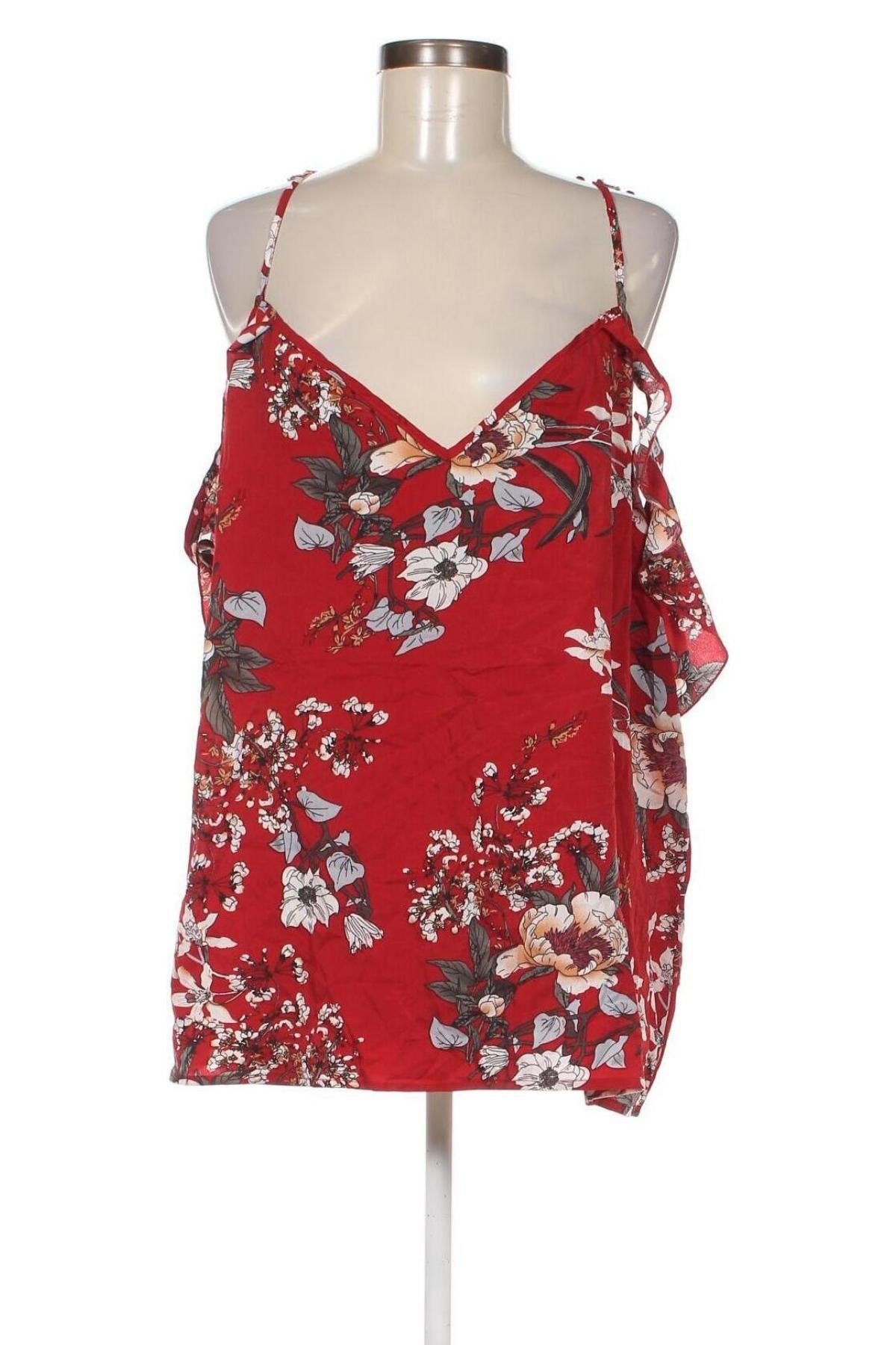 Γυναικεία μπλούζα SHEIN, Μέγεθος 5XL, Χρώμα Κόκκινο, Τιμή 4,70 €