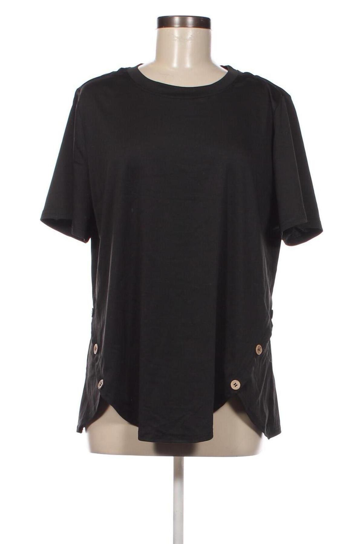 Дамска блуза SHEIN, Размер XXL, Цвят Черен, Цена 18,43 лв.