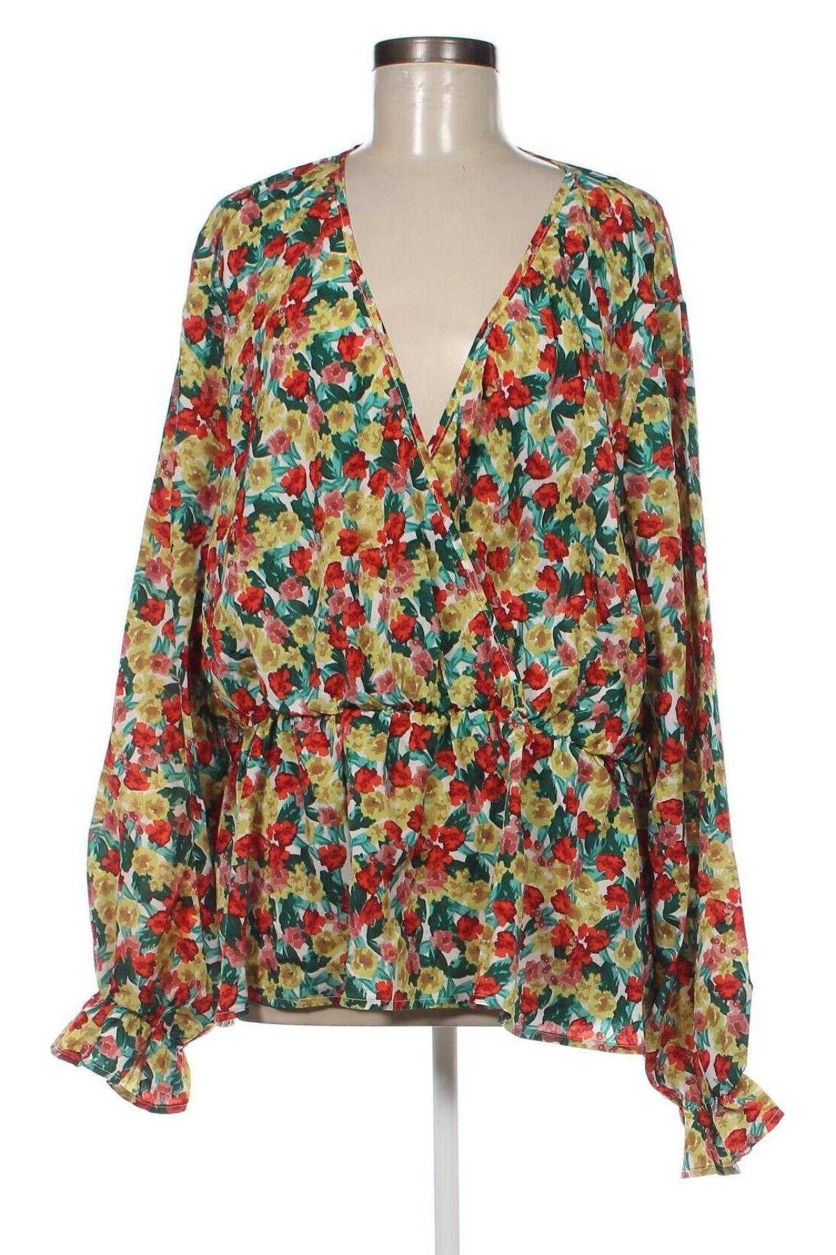 Damen Shirt SHEIN, Größe 4XL, Farbe Mehrfarbig, Preis 6,35 €