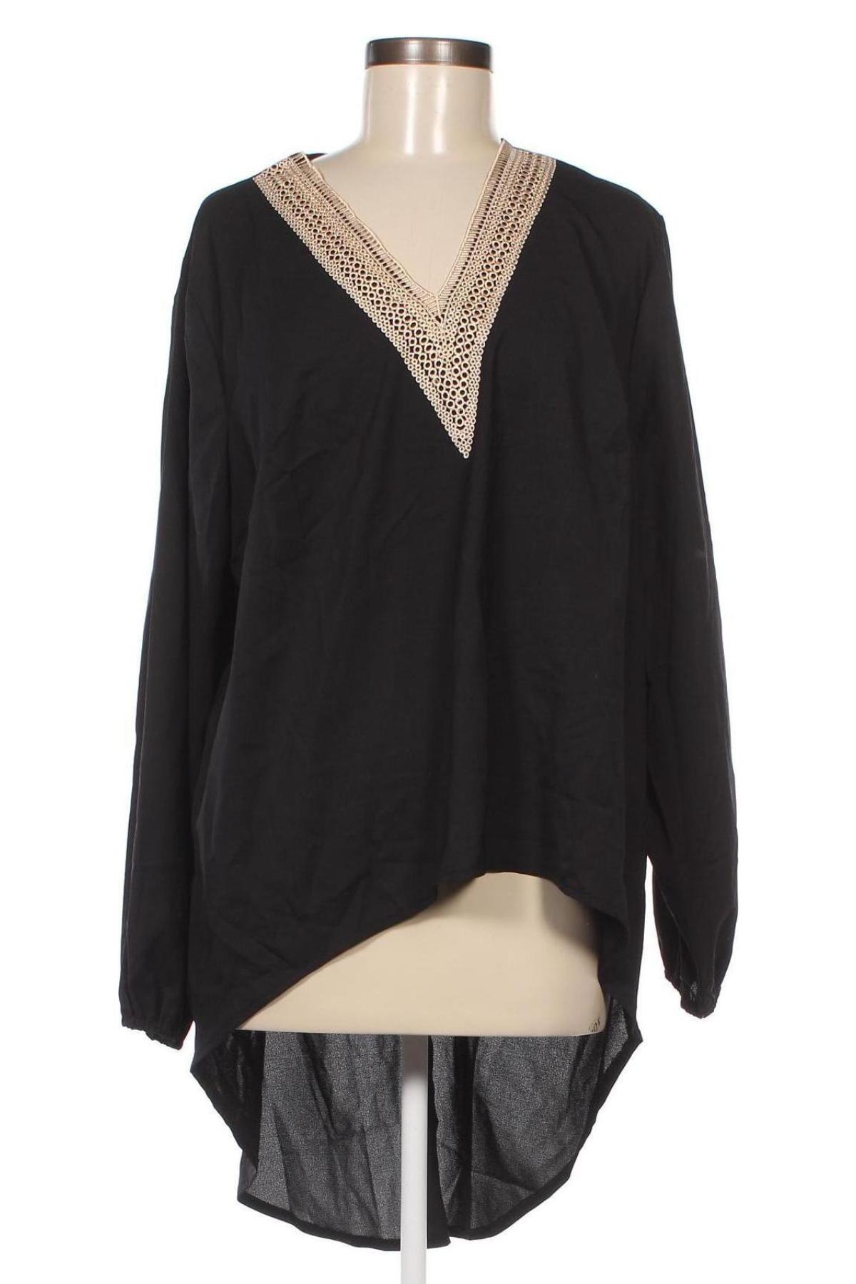 Γυναικεία μπλούζα SHEIN, Μέγεθος XXL, Χρώμα Μαύρο, Τιμή 8,93 €