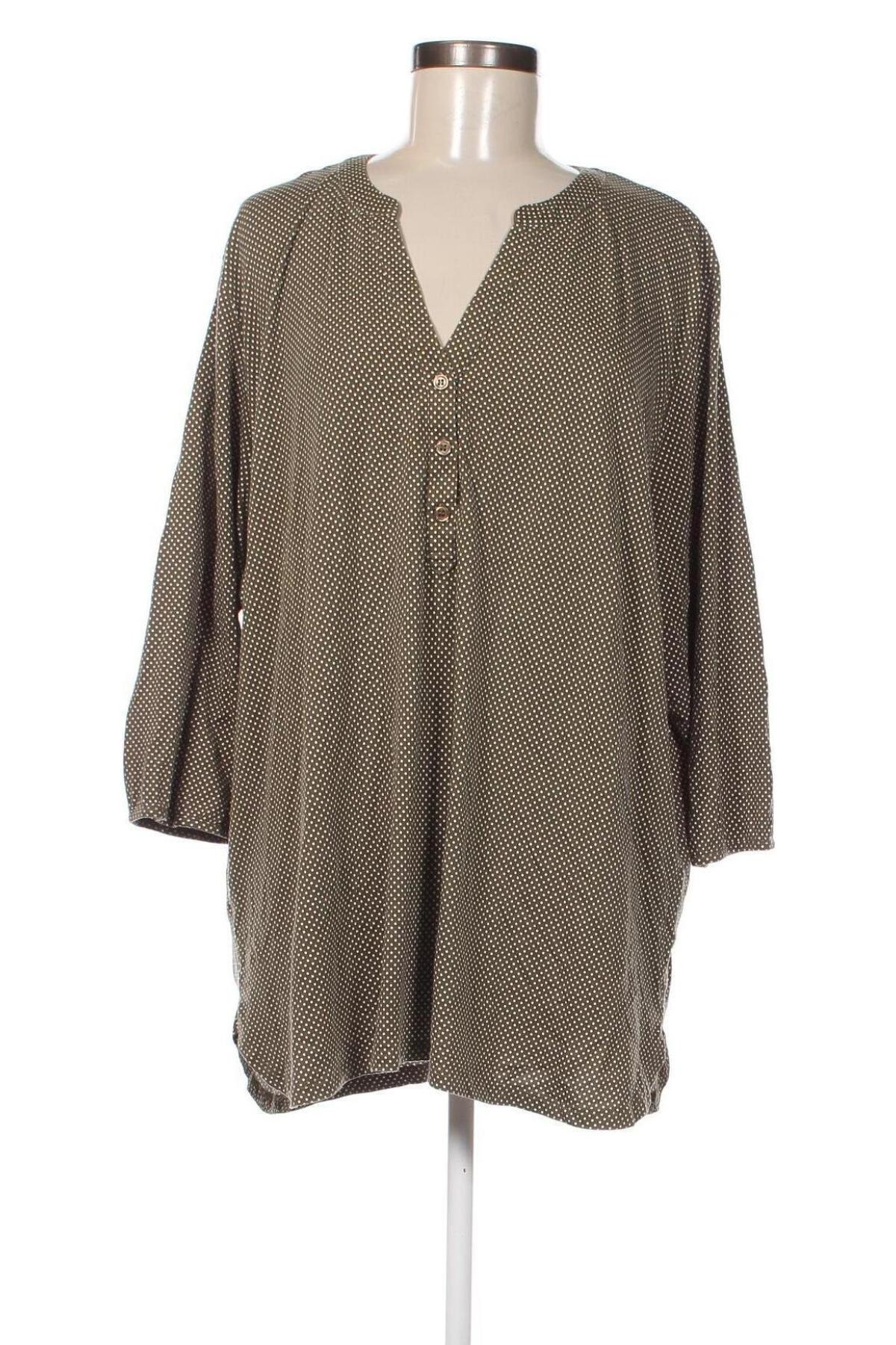Дамска блуза Samoon, Размер 3XL, Цвят Зелен, Цена 24,00 лв.