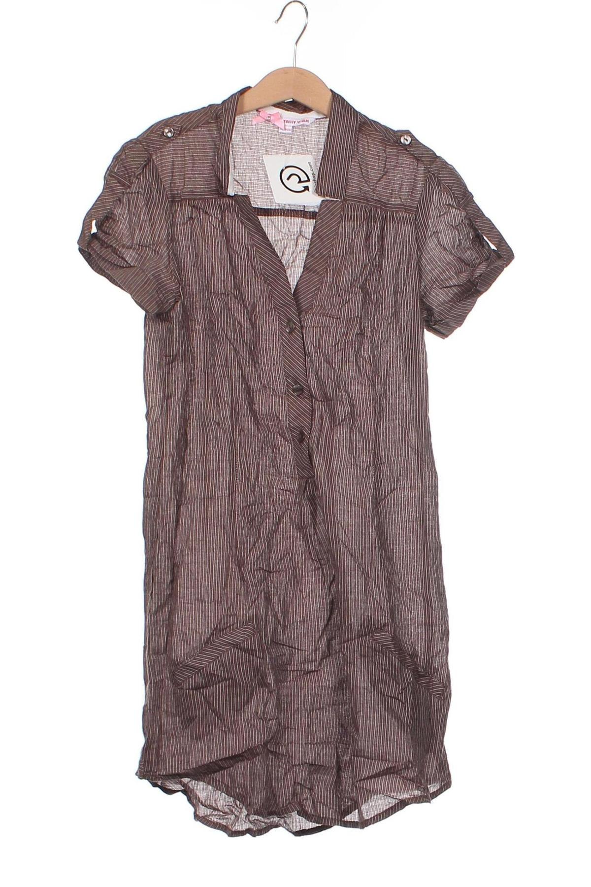 Γυναικεία μπλούζα Tally Weijl, Μέγεθος XS, Χρώμα Καφέ, Τιμή 1,84 €