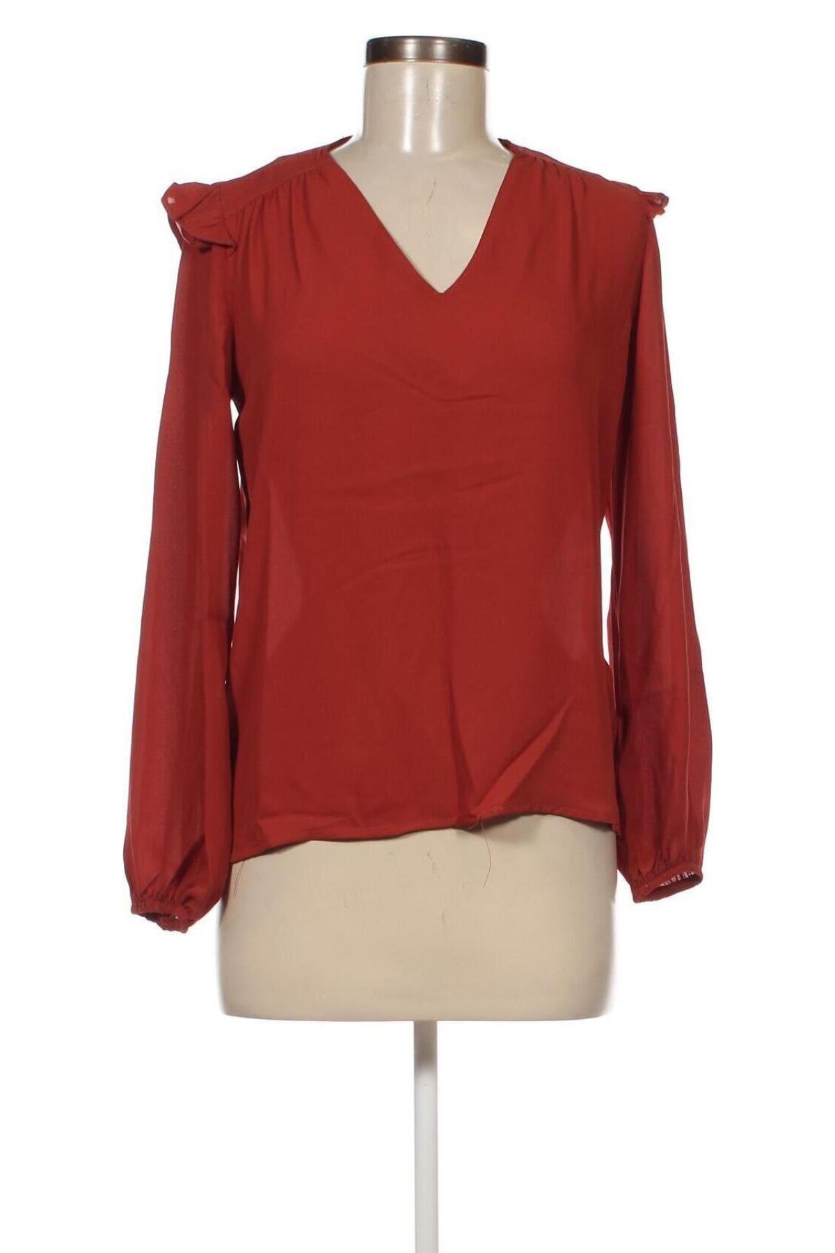 Дамска блуза Trendyol, Размер XS, Цвят Кафяв, Цена 8,64 лв.