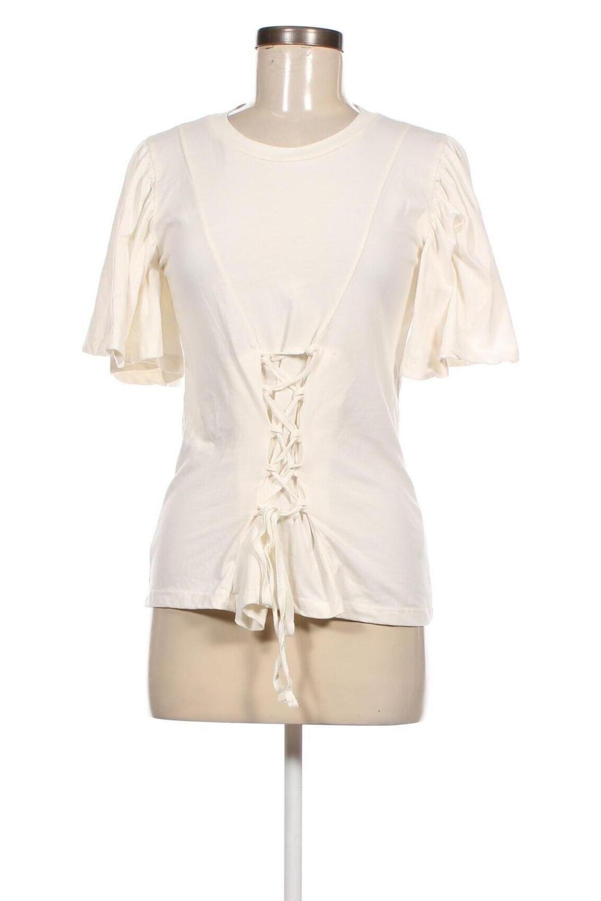 Γυναικεία μπλούζα VILA, Μέγεθος M, Χρώμα Εκρού, Τιμή 3,60 €