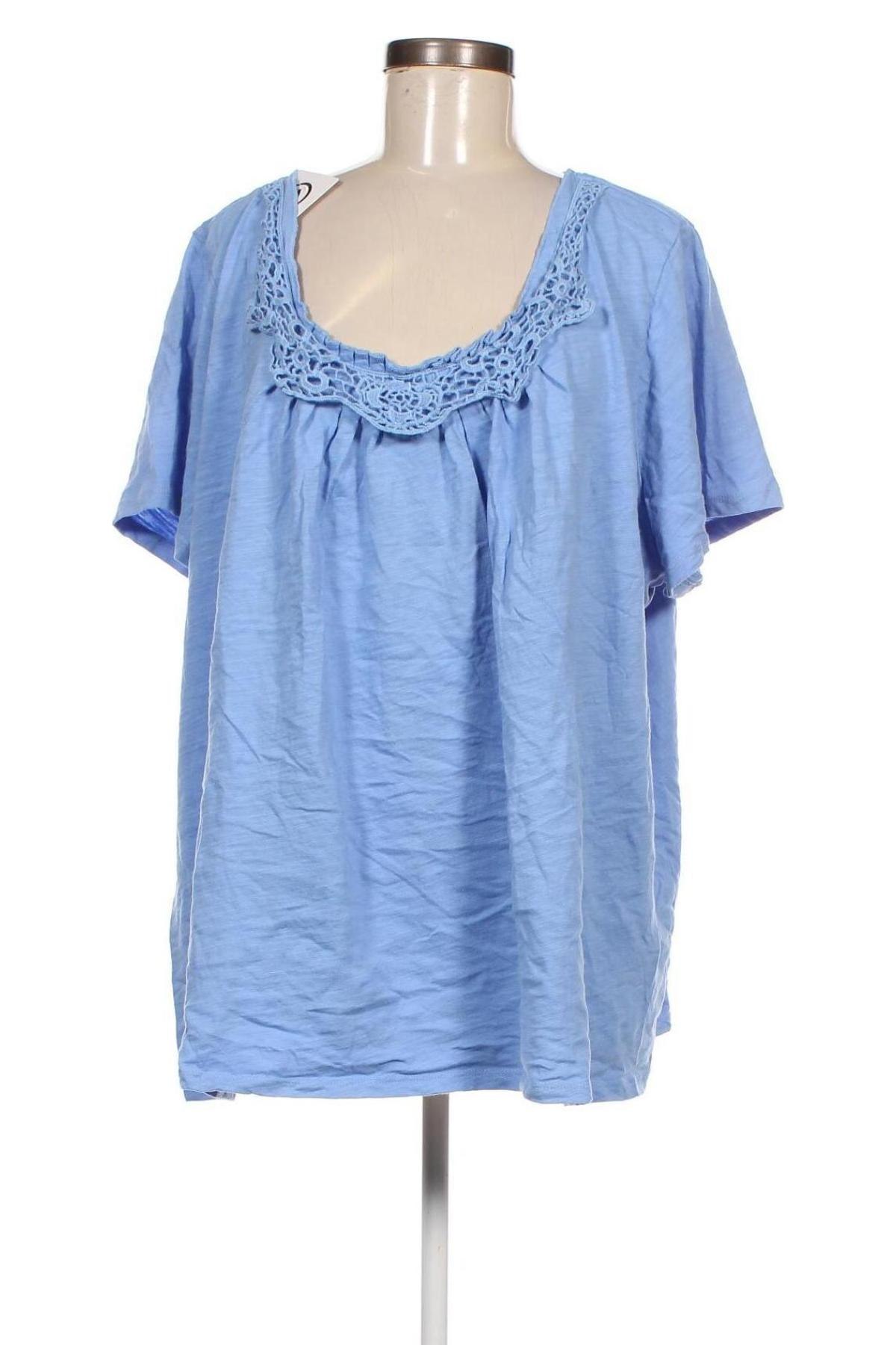 Γυναικεία μπλούζα Woman Within, Μέγεθος 3XL, Χρώμα Μπλέ, Τιμή 10,22 €