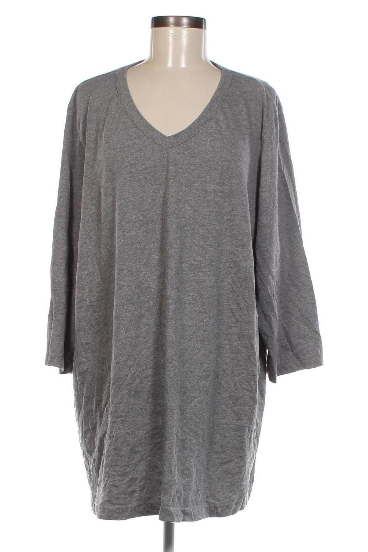 Γυναικεία μπλούζα Woman Within, Μέγεθος XXL, Χρώμα Γκρί, Τιμή 9,28 €