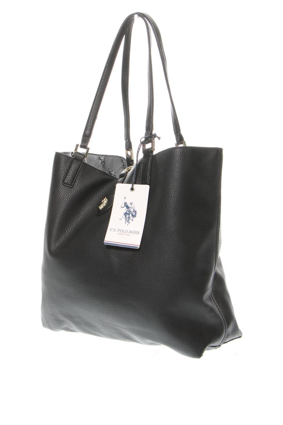 Дамска чанта U.S. Polo Assn., Цвят Черен, Цена 146,63 лв.