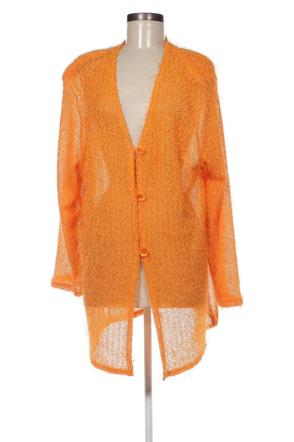 Damen Strickjacke, Größe M, Farbe Orange, Preis 3,83 €