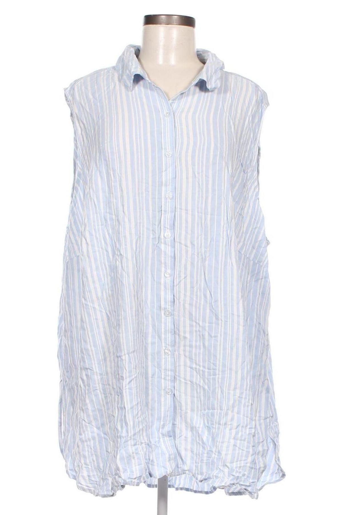 Γυναικείο πουκάμισο Alexia, Μέγεθος 5XL, Χρώμα Μπλέ, Τιμή 14,69 €