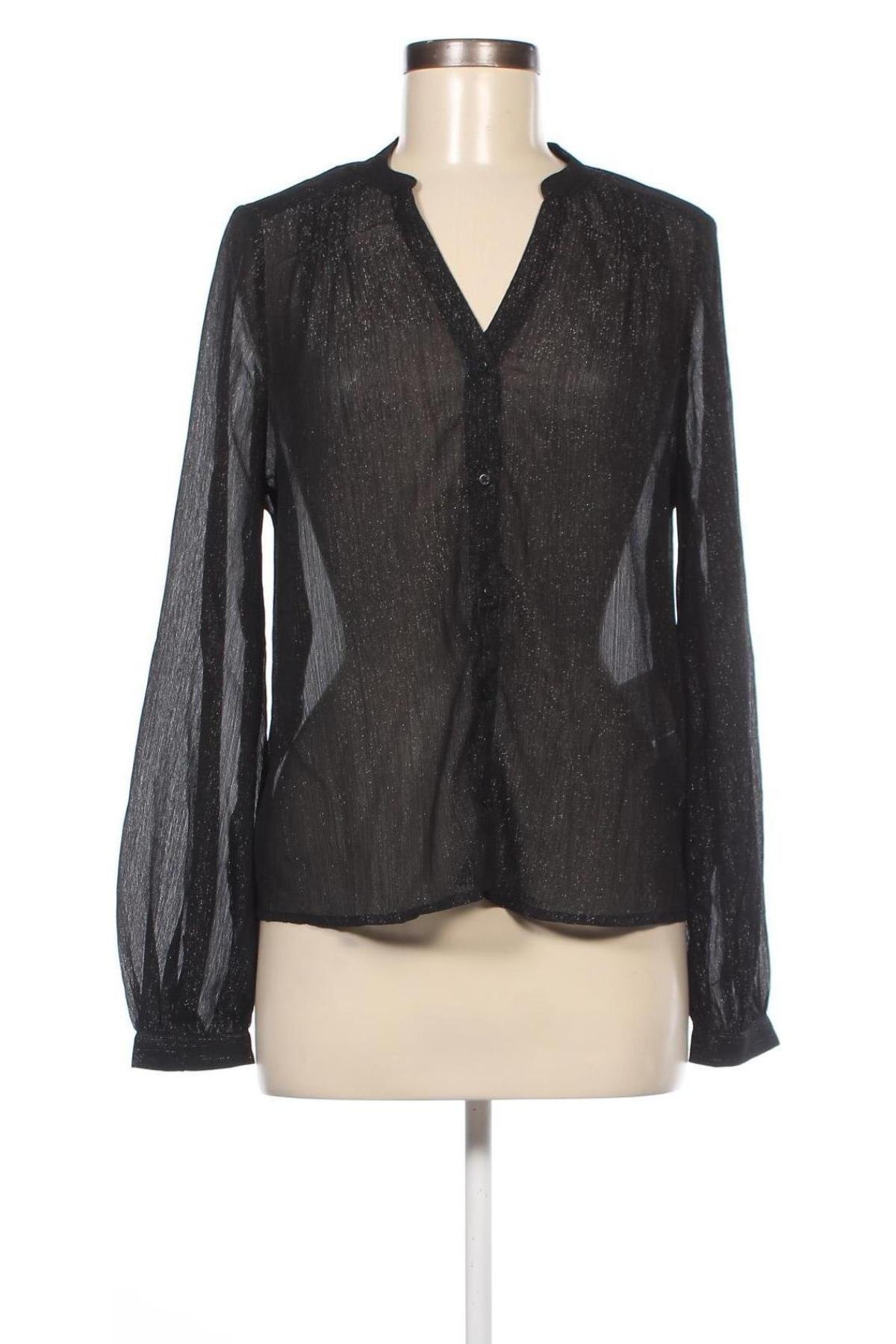 Γυναικείο πουκάμισο Camaieu, Μέγεθος S, Χρώμα Μαύρο, Τιμή 4,95 €