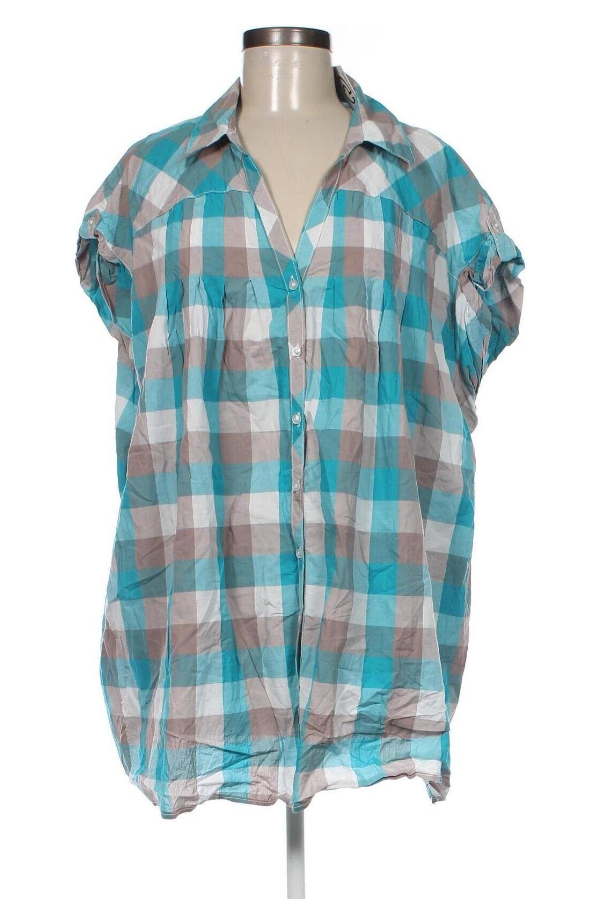 Γυναικείο πουκάμισο Canda, Μέγεθος 5XL, Χρώμα Πολύχρωμο, Τιμή 15,46 €