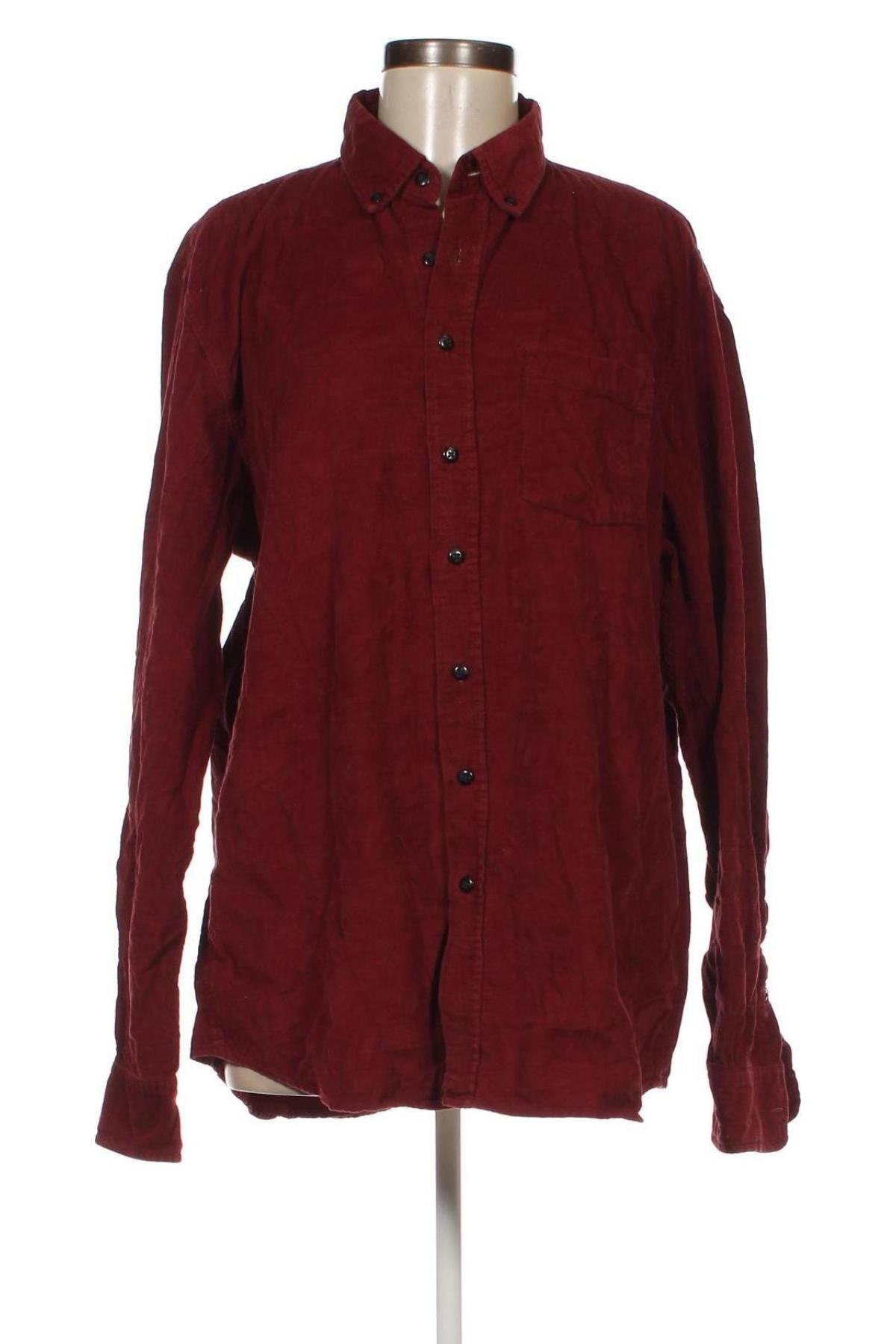 Дамска риза Dressmann, Размер XL, Цвят Червен, Цена 15,60 лв.