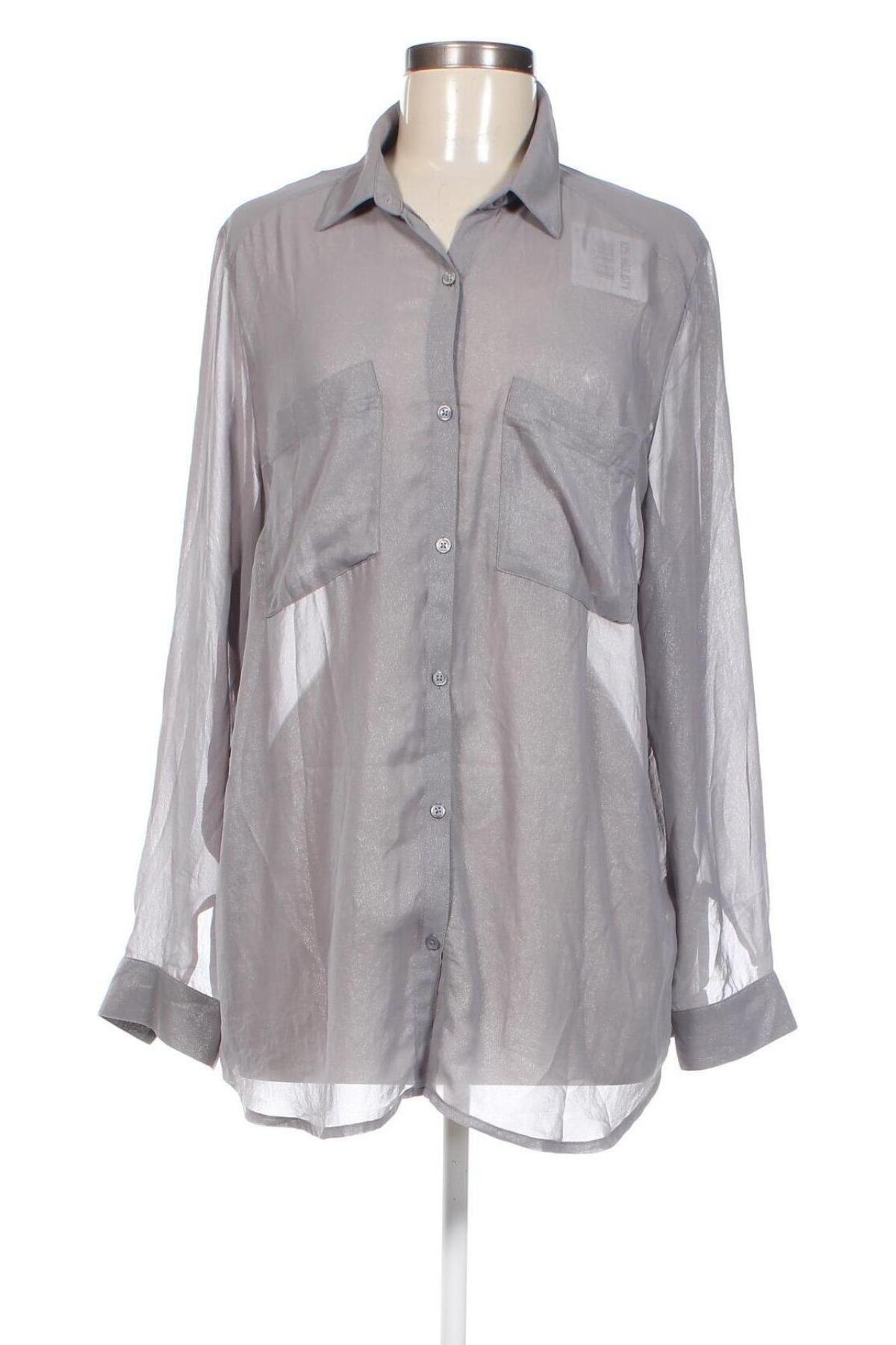 Γυναικείο πουκάμισο H&M, Μέγεθος M, Χρώμα Γκρί, Τιμή 2,63 €