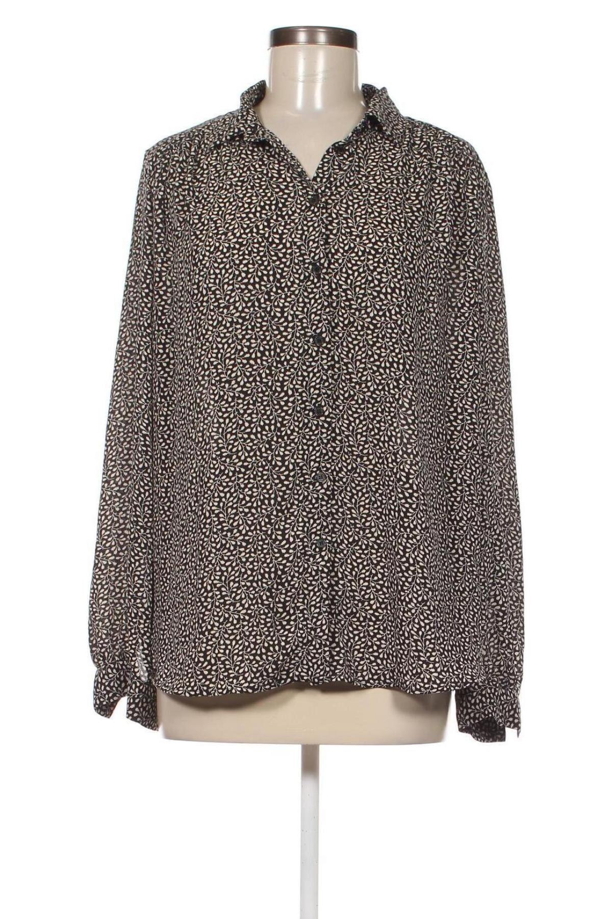 Γυναικείο πουκάμισο H&M, Μέγεθος XL, Χρώμα Μαύρο, Τιμή 12,83 €