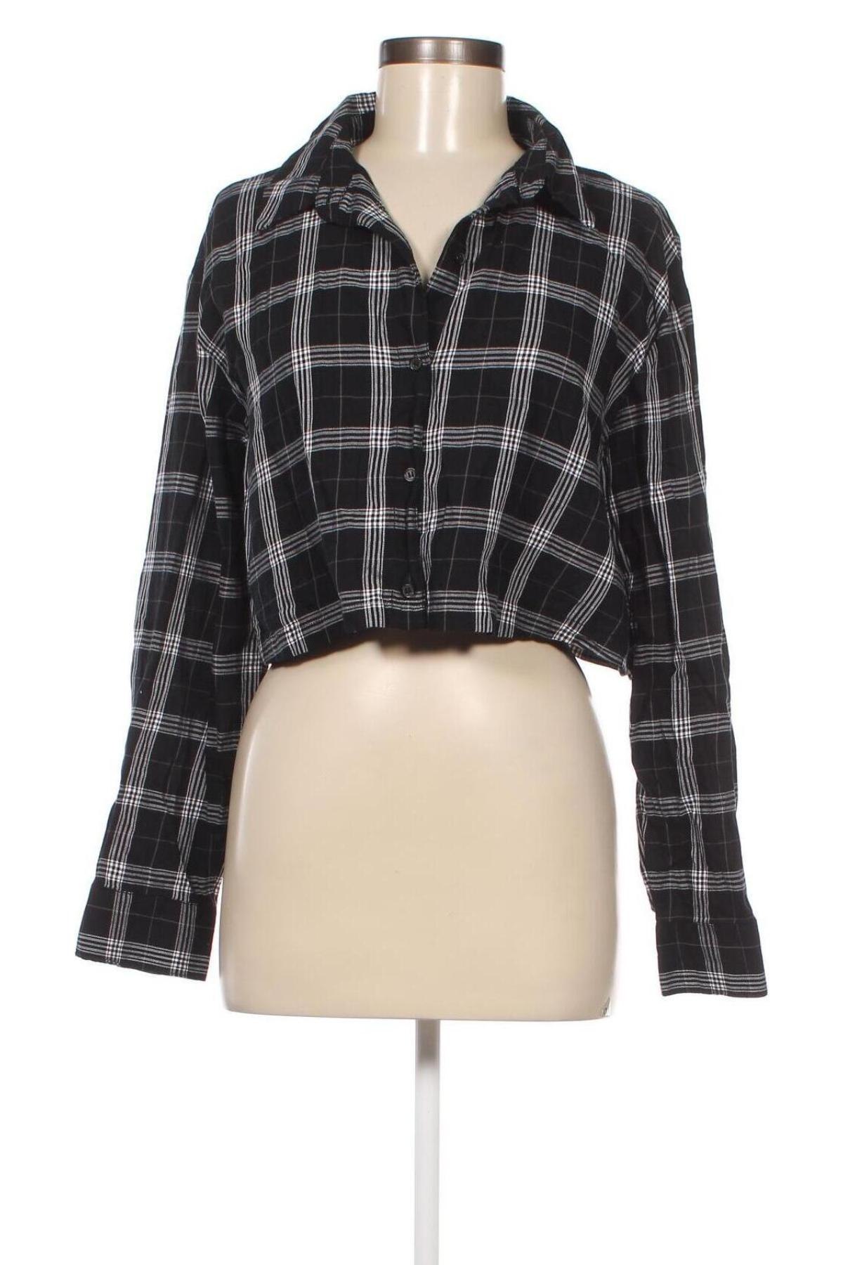 Γυναικείο πουκάμισο H&M Divided, Μέγεθος M, Χρώμα Μαύρο, Τιμή 2,32 €