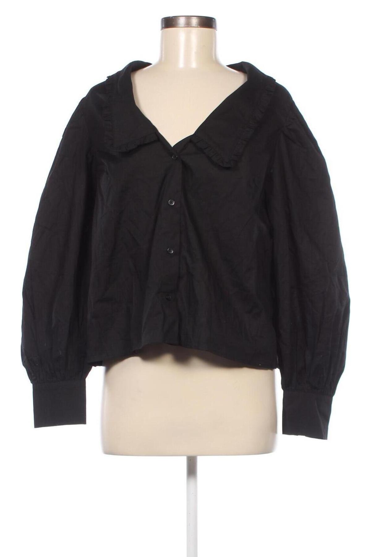 Γυναικείο πουκάμισο H&M Divided, Μέγεθος XL, Χρώμα Μαύρο, Τιμή 4,95 €