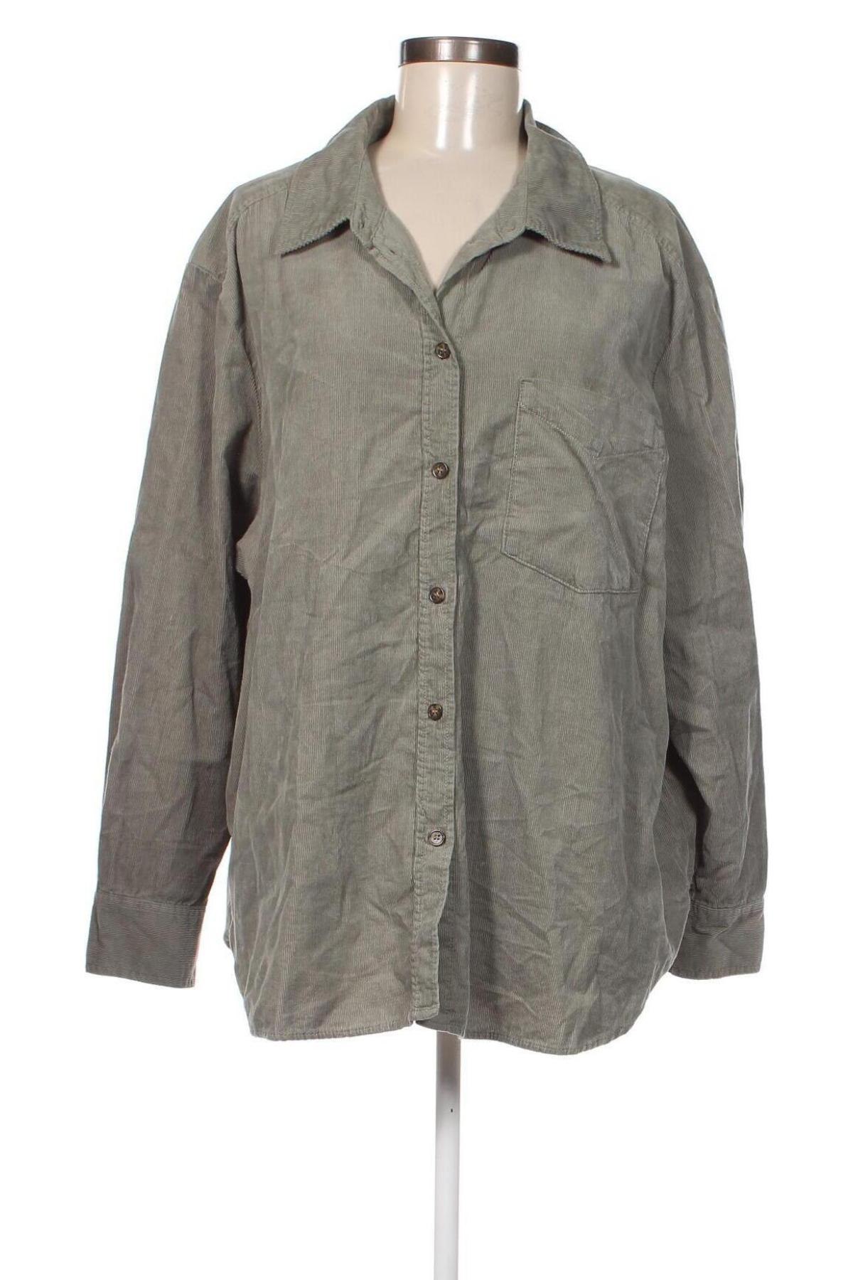 Γυναικείο πουκάμισο H&M L.O.G.G., Μέγεθος XL, Χρώμα Πράσινο, Τιμή 4,79 €