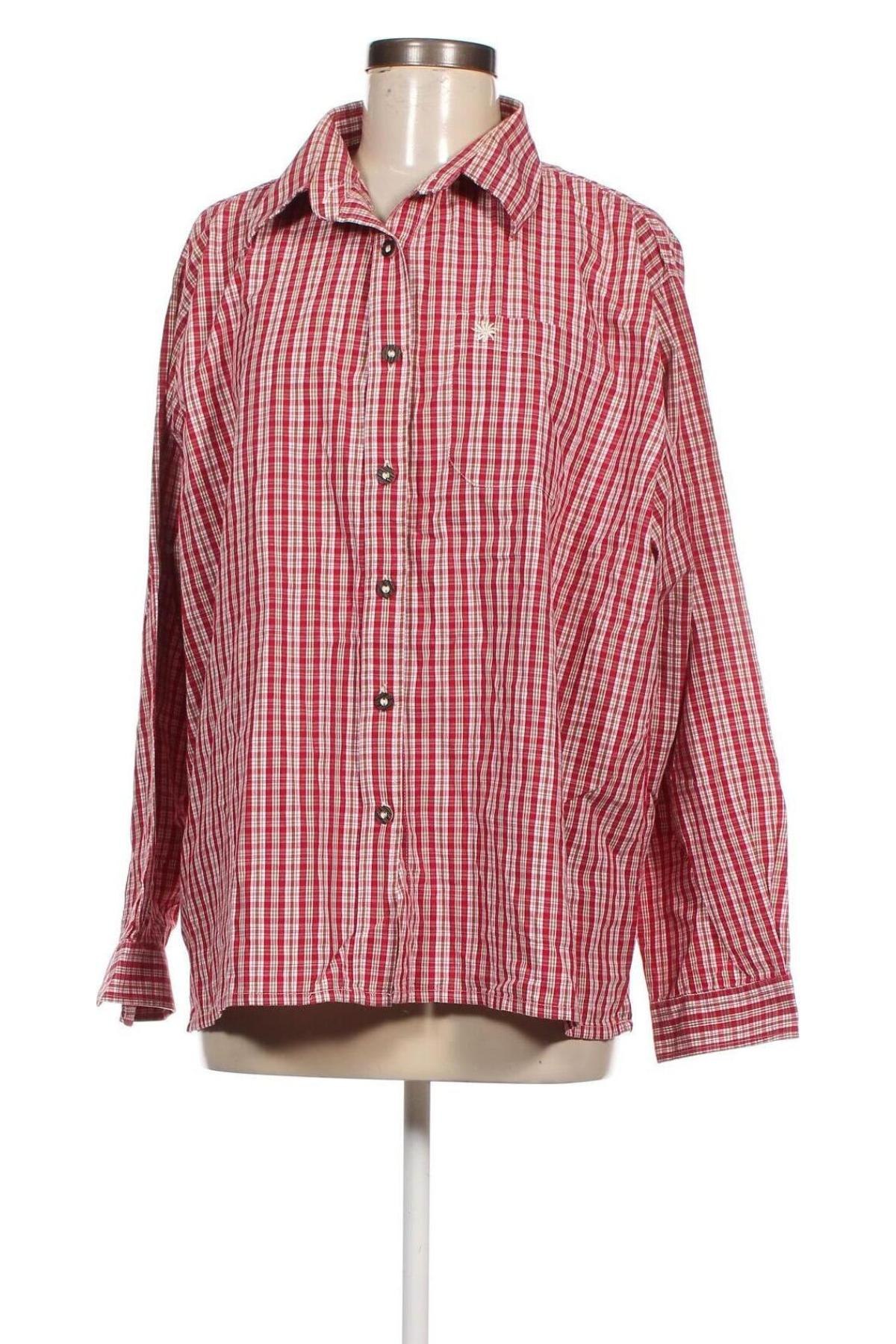 Γυναικείο πουκάμισο Hammerschmid, Μέγεθος XXL, Χρώμα Κόκκινο, Τιμή 14,51 €