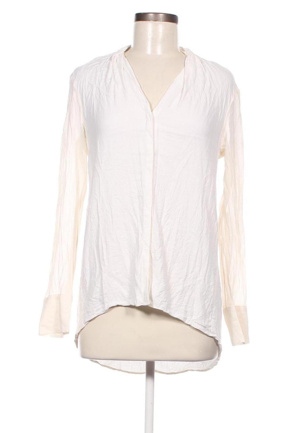 Дамска риза Helmut Lang, Размер M, Цвят Екрю, Цена 57,02 лв.