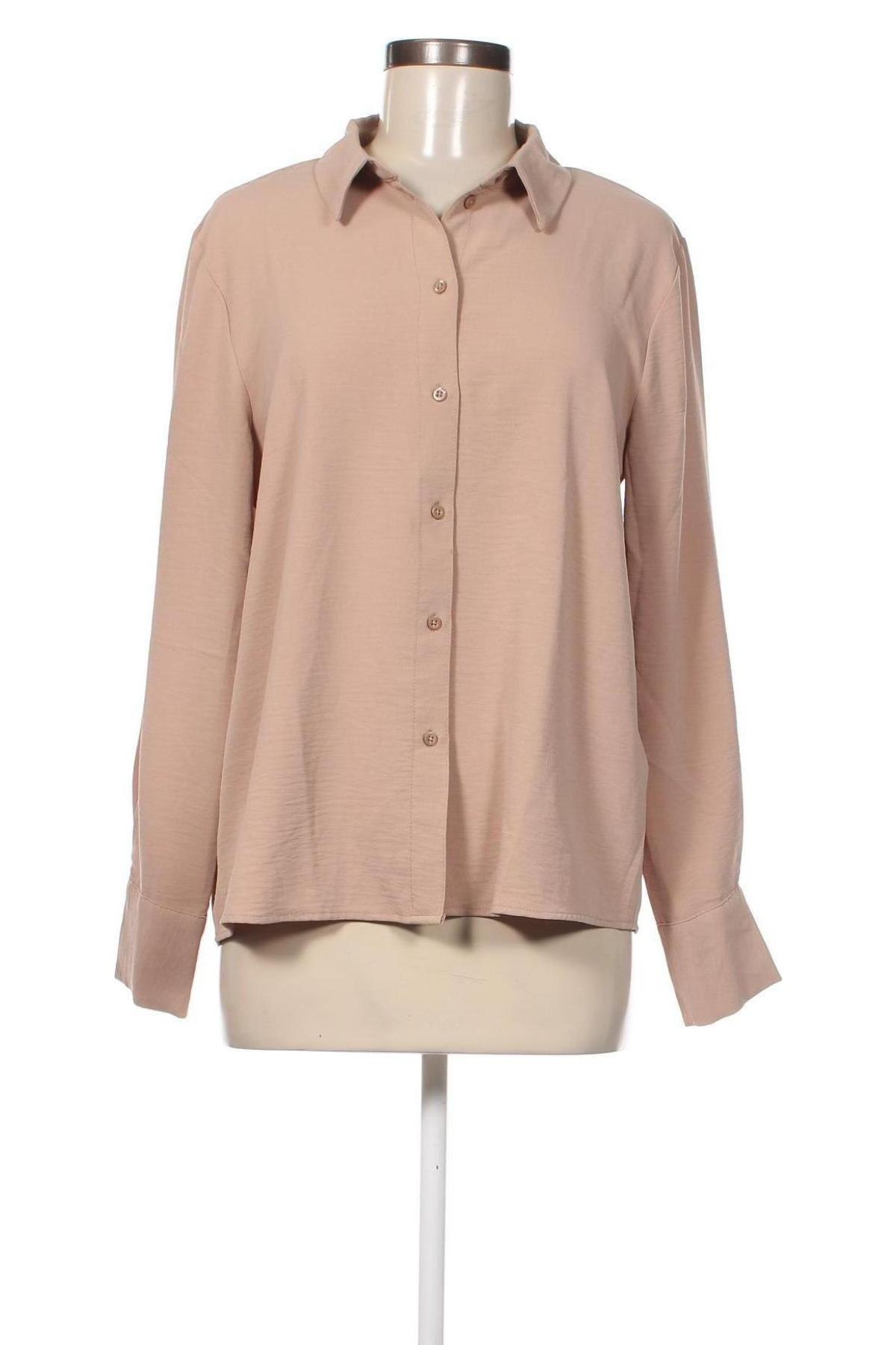 Γυναικείο πουκάμισο Jdy, Μέγεθος L, Χρώμα  Μπέζ, Τιμή 8,97 €