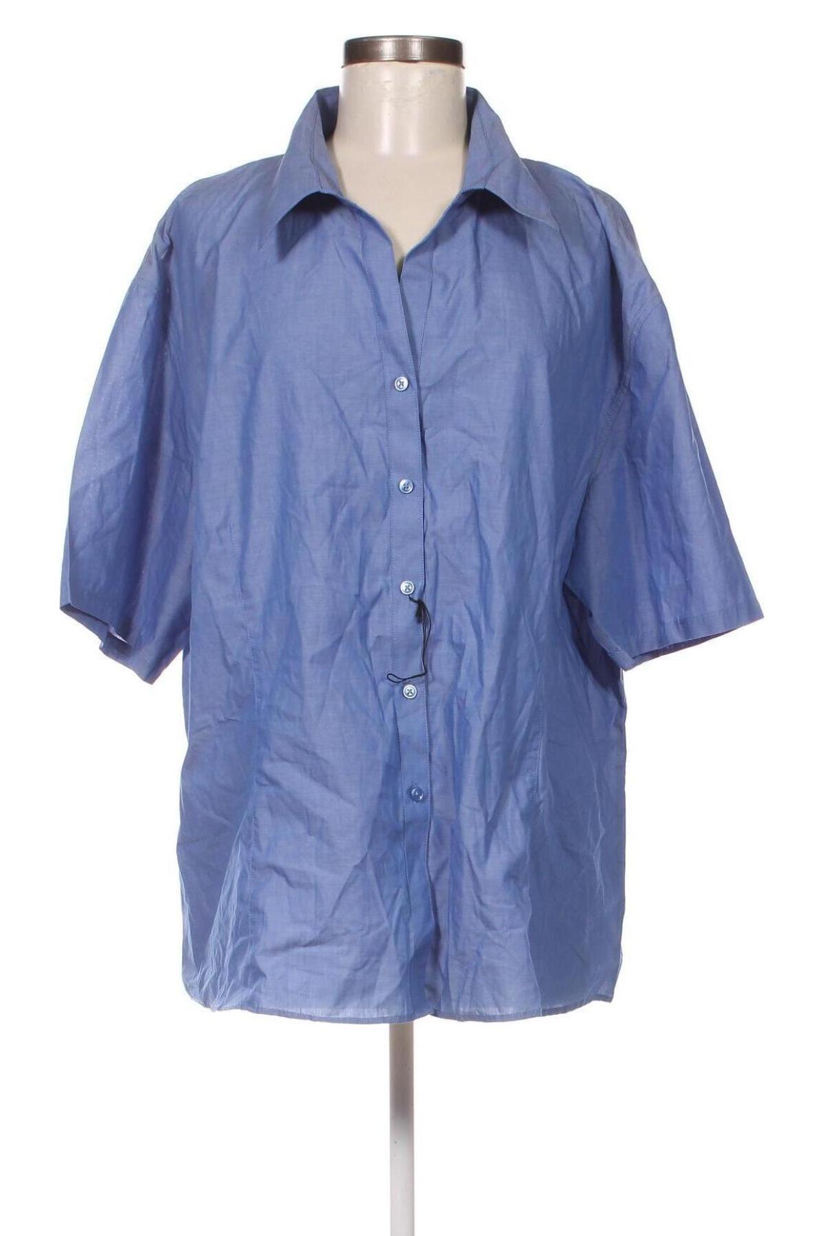 Damenbluse John Kevin, Größe 4XL, Farbe Blau, Preis € 16,70