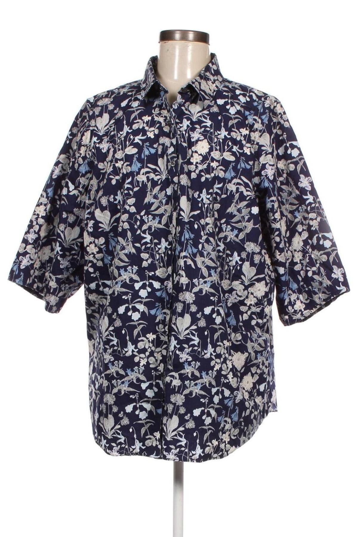 Γυναικείο πουκάμισο Lands' End, Μέγεθος 4XL, Χρώμα Μπλέ, Τιμή 15,46 €