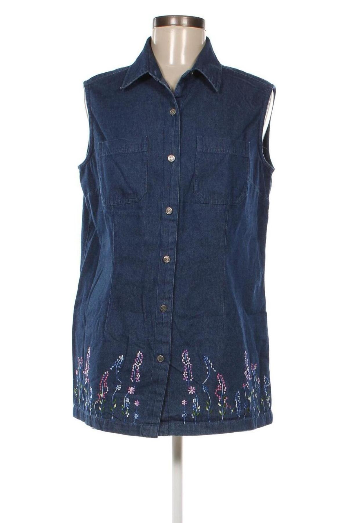 Γυναικείο πουκάμισο Ms Mode, Μέγεθος M, Χρώμα Μπλέ, Τιμή 12,79 €