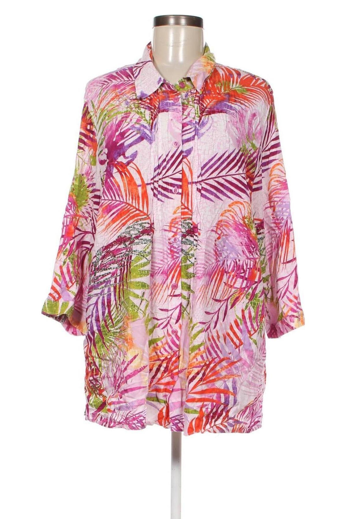 Γυναικείο πουκάμισο Paola, Μέγεθος 3XL, Χρώμα Πολύχρωμο, Τιμή 13,60 €